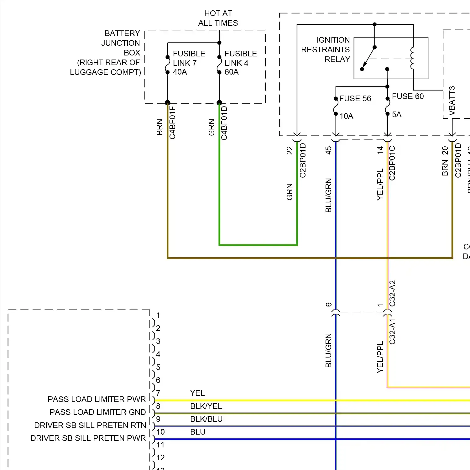 demo - Supplemental restraints circuit (1 of 3) Supplemental restraints circuit (1 of 3)