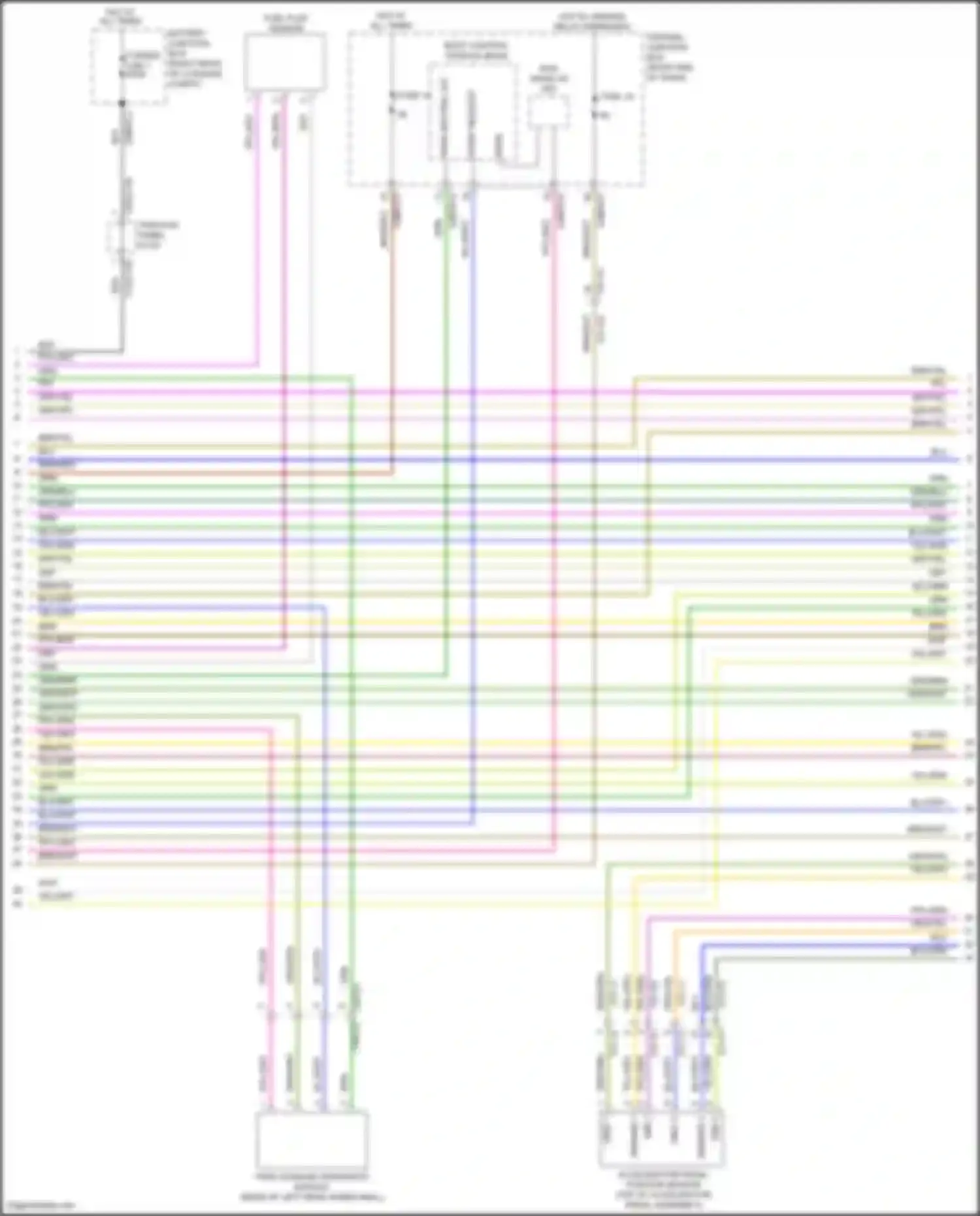 Wiring diagram accelerator pedal position sensor for Land Rover Range Rover Sport II (2013-2017) (3 of 3)