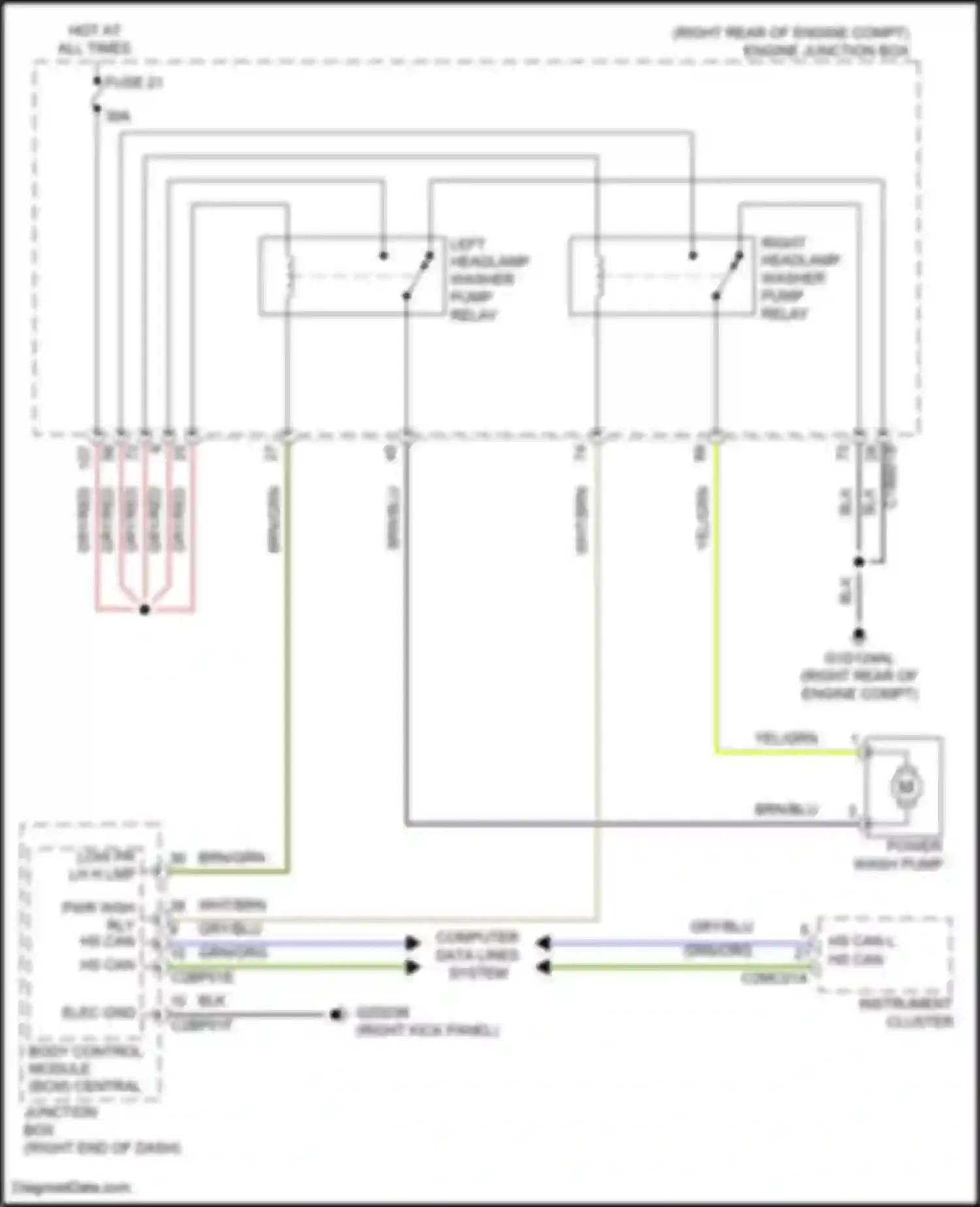 Wiring diagram computer data lines system for Land Rover Range Rover Sport II (2013-2017) (99 of 116)