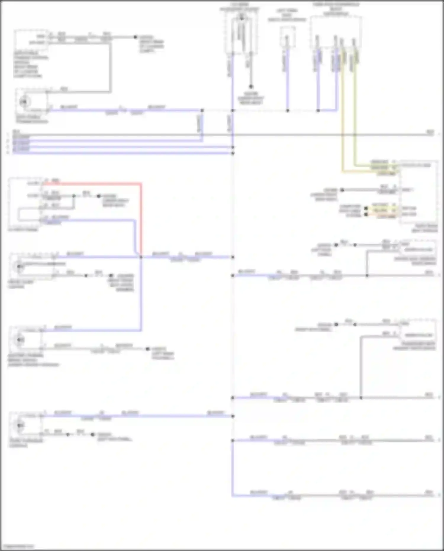 Wiring diagram deployable towbar switch for Land Rover Range Rover Sport II (2013-2017) (2 of 2)