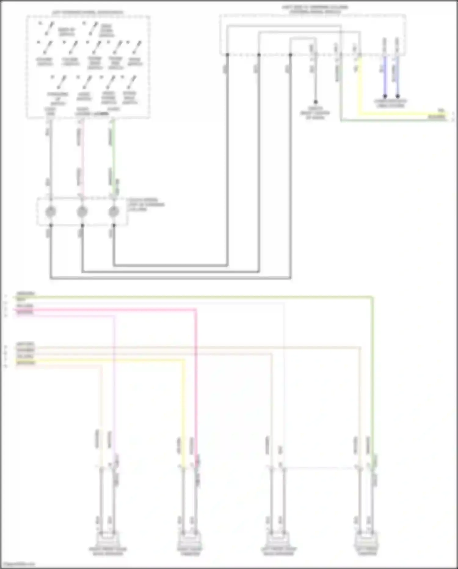 Wiring diagram forward/ up switch for Land Rover Range Rover Sport II (2013-2017) (3 of 6)