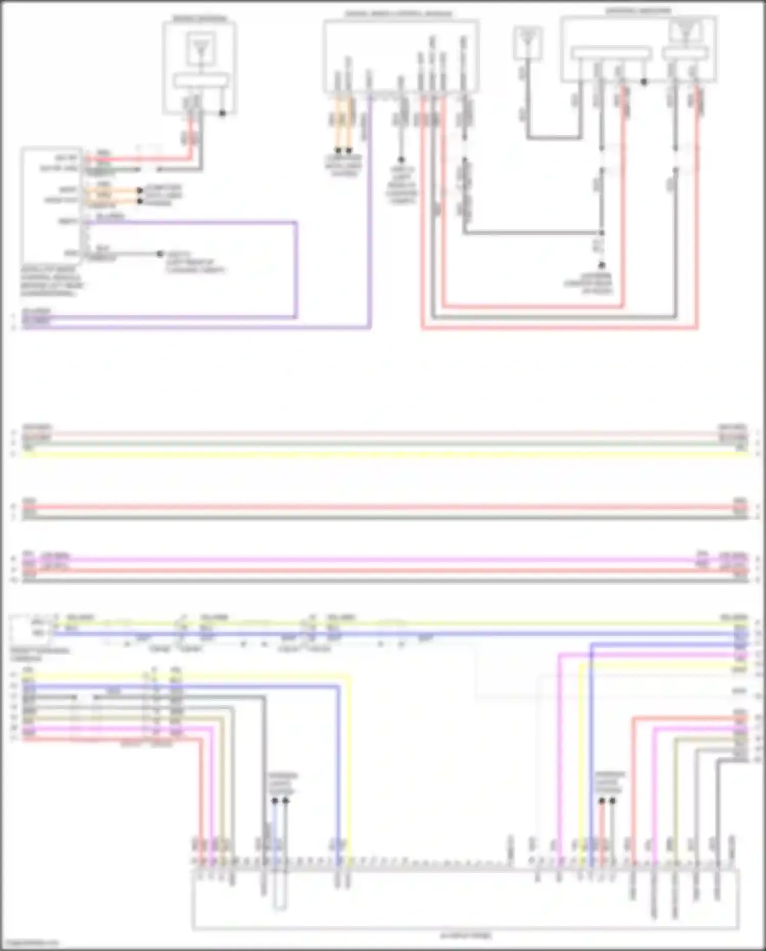 Wiring diagram front overhead console for Land Rover Range Rover Sport II (2013-2017) (3 of 17)