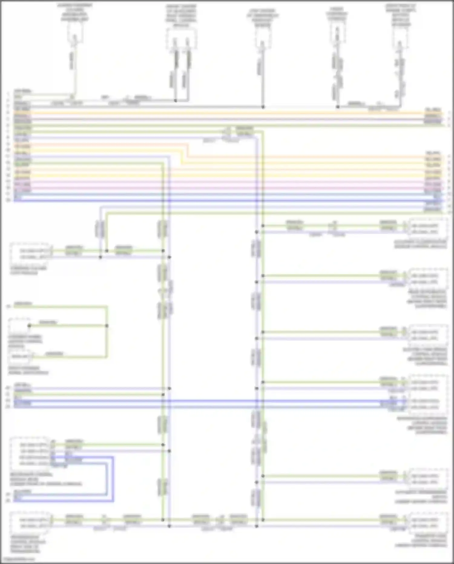 Wiring diagram front overhead console for Land Rover Range Rover Sport II (2013-2017) (2 of 17)