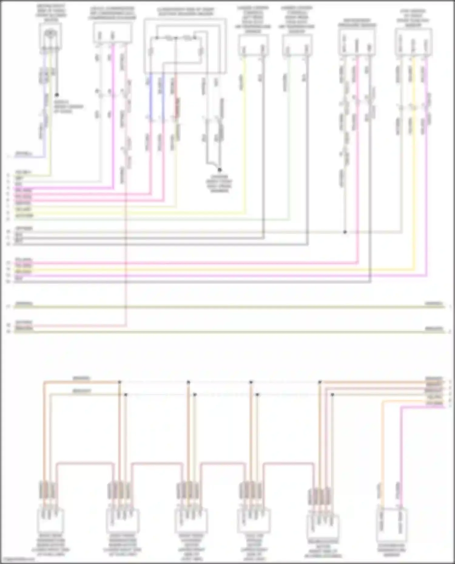 Wiring diagram front sunload sensor for Land Rover Range Rover Sport II (2013-2017) (1 of 1)