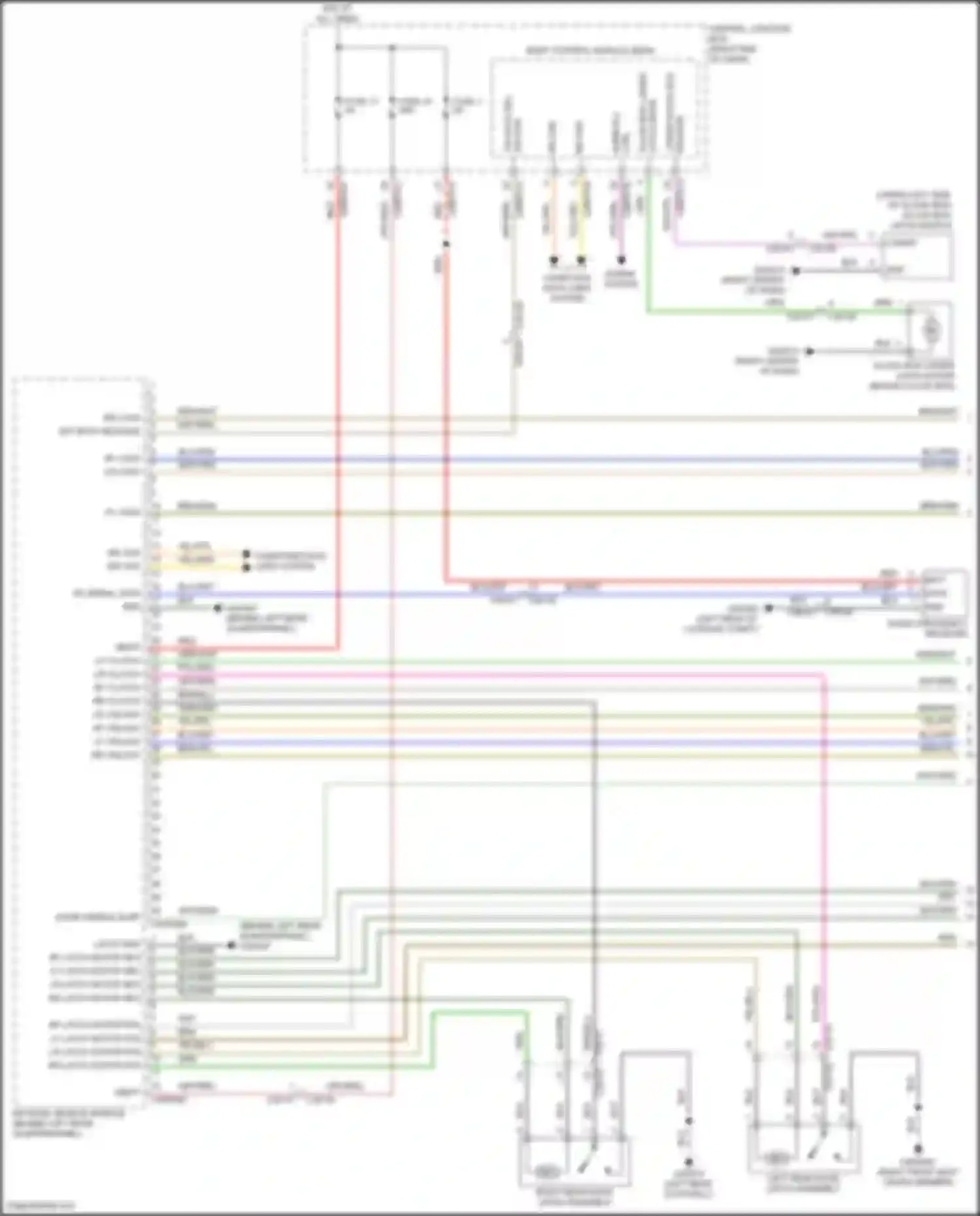 Wiring diagram glove box latch switch for Land Rover Range Rover Sport II (2013-2017) (2 of 2)