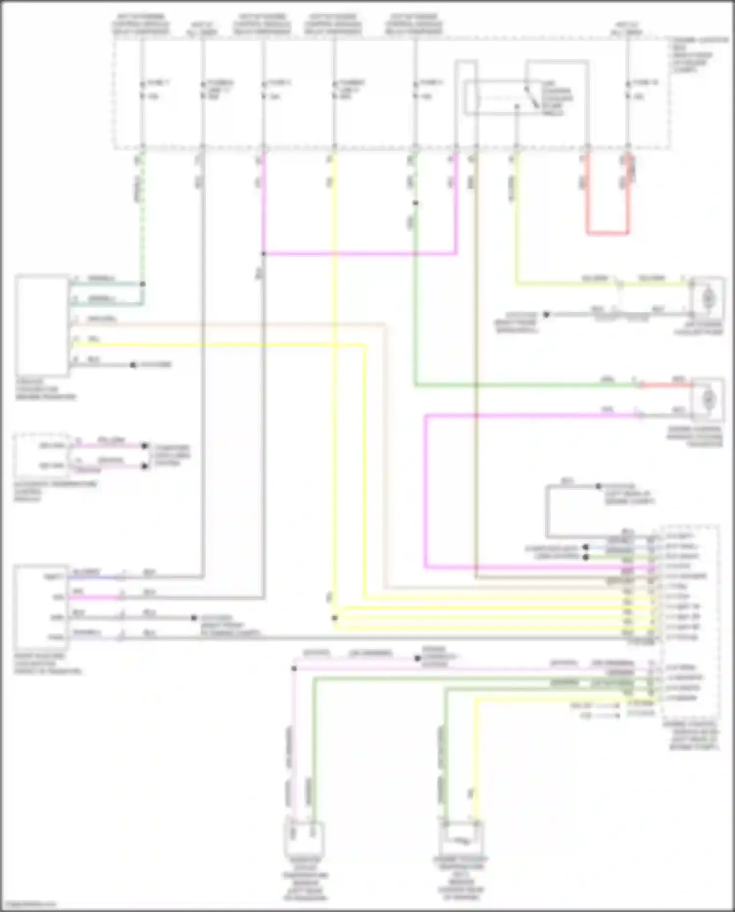 Wiring diagram hot w/ engine control module relay energized for Land Rover Range Rover Sport II (2013-2017) (2 of 2)