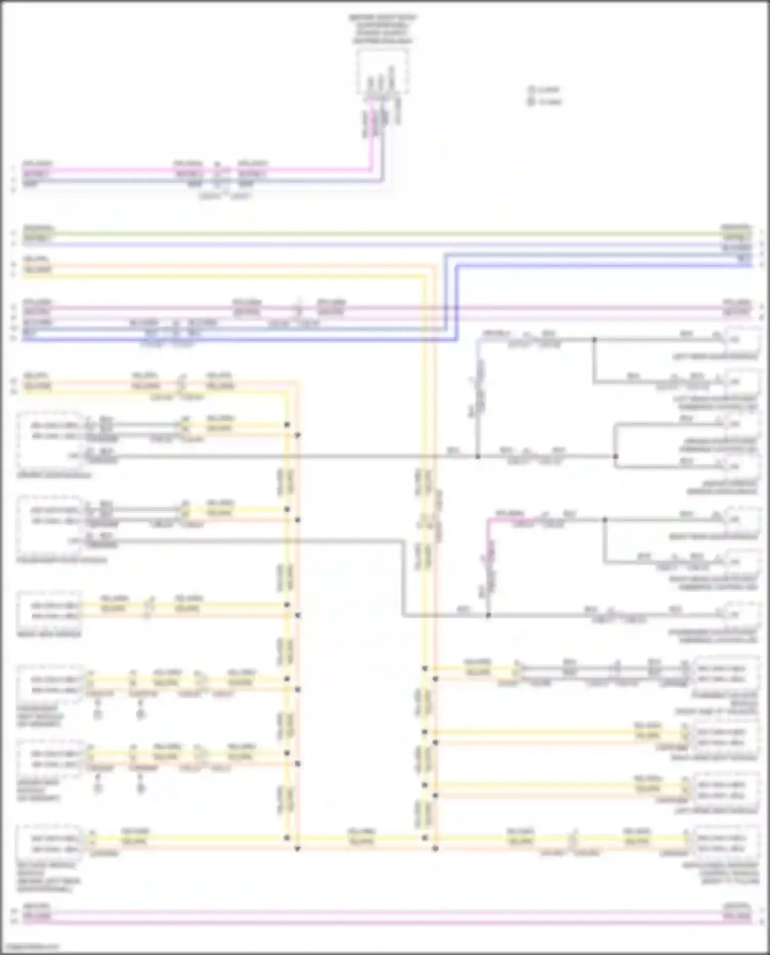 Wiring diagram keyless vehicle module for Land Rover Range Rover Sport II (2013-2017) (1 of 5)