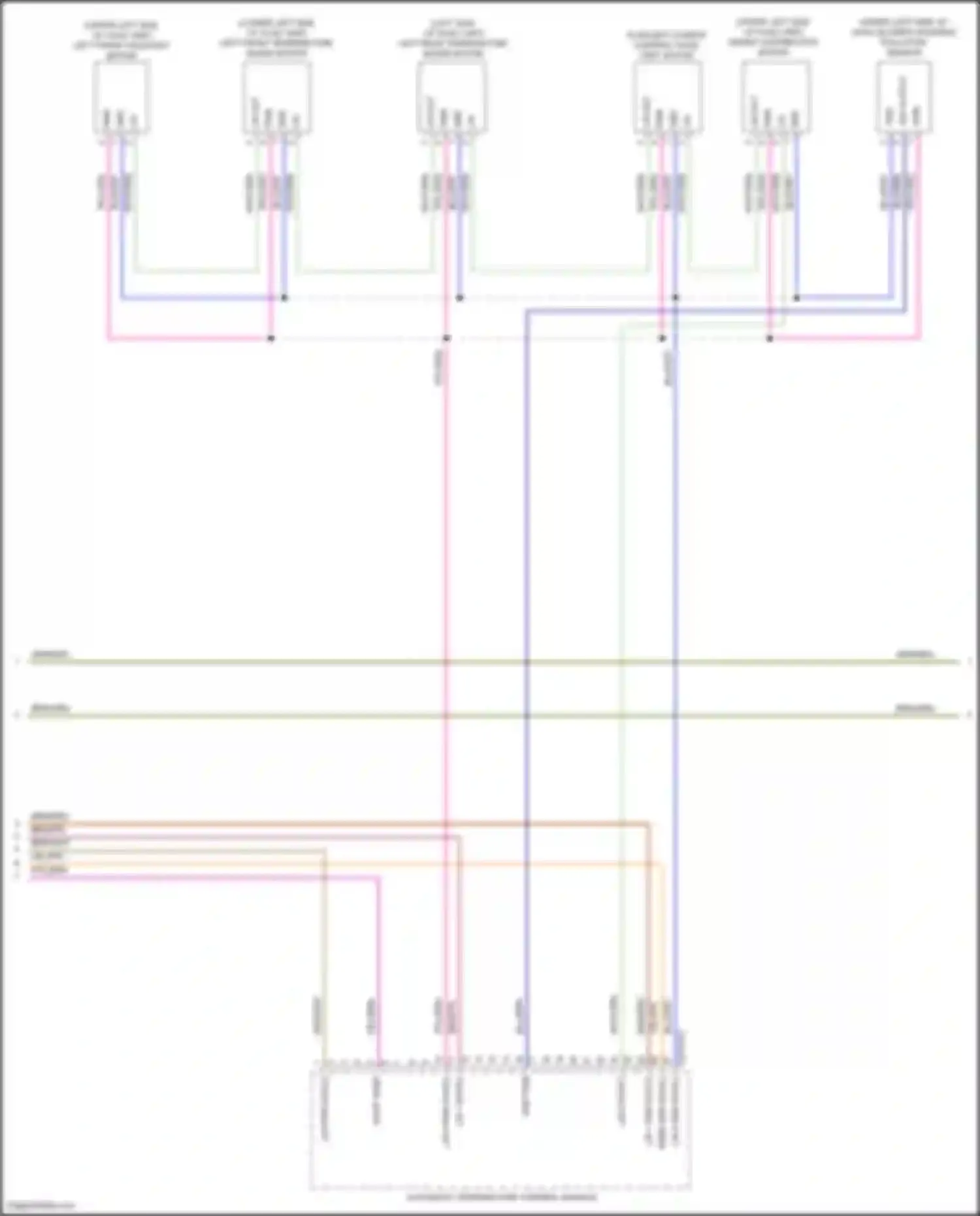 Wiring diagram left front temperature blend motor for Land Rover Range Rover Sport II (2013-2017) (1 of 1)