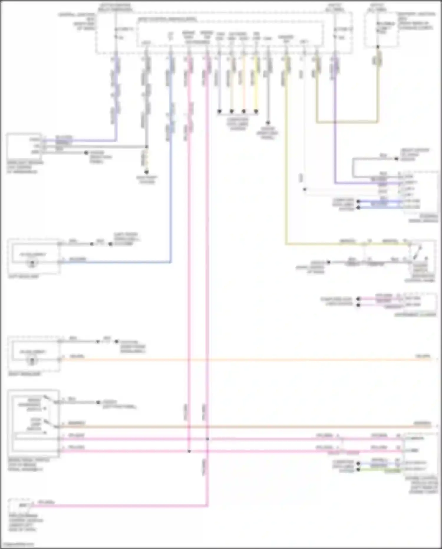 Wiring diagram left headlamp for Land Rover Range Rover Sport II (2013-2017) (1 of 6)