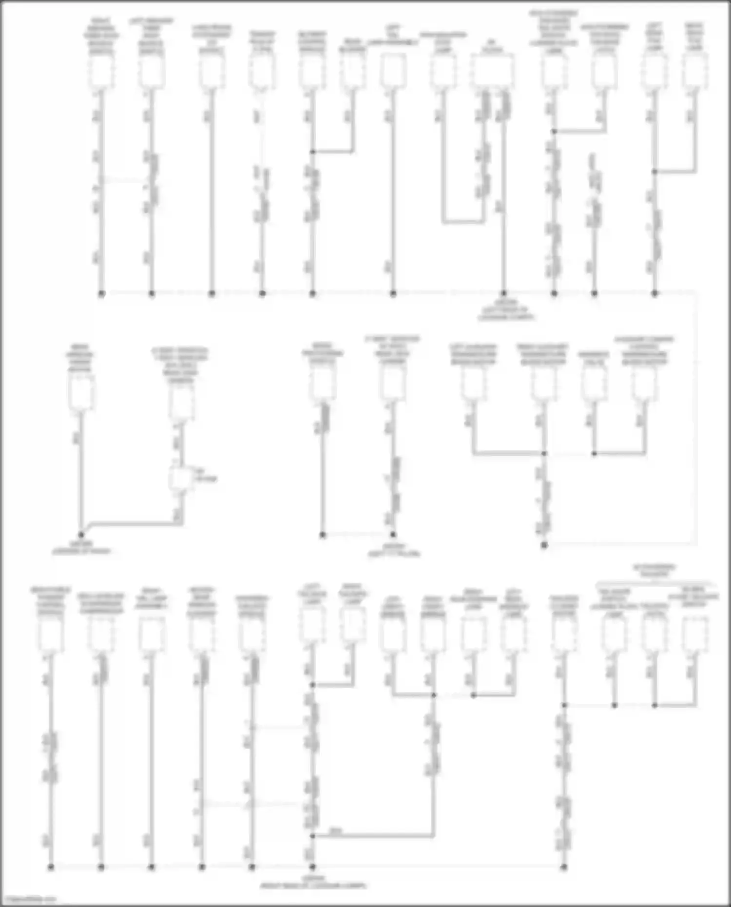 Wiring diagram left tail lamp assembly for Land Rover Range Rover Sport II (2013-2017) (1 of 2)