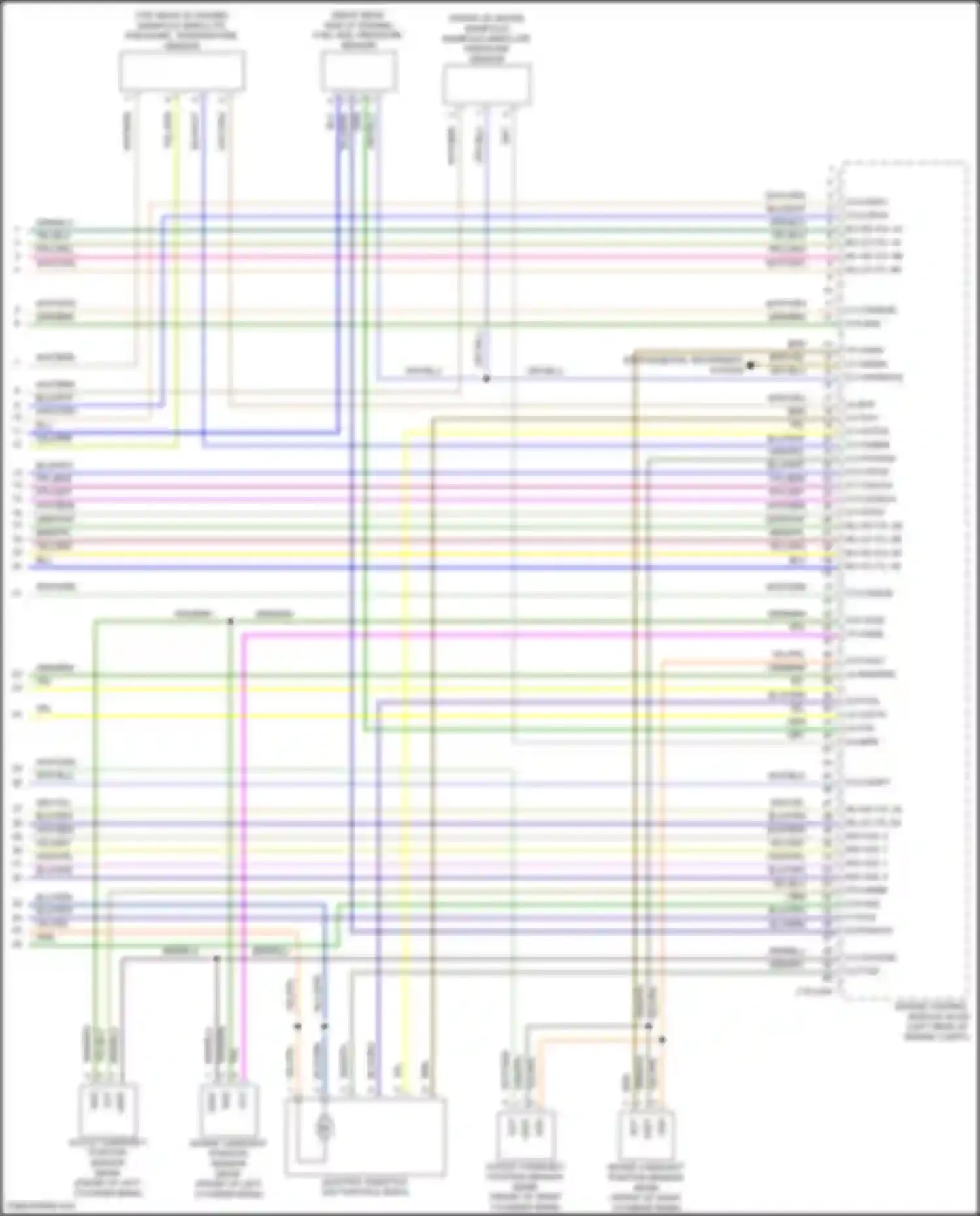 Wiring diagram manifold absolute pressure, temperature sensor for Land Rover Range Rover Sport II (2013-2017) (2 of 2)