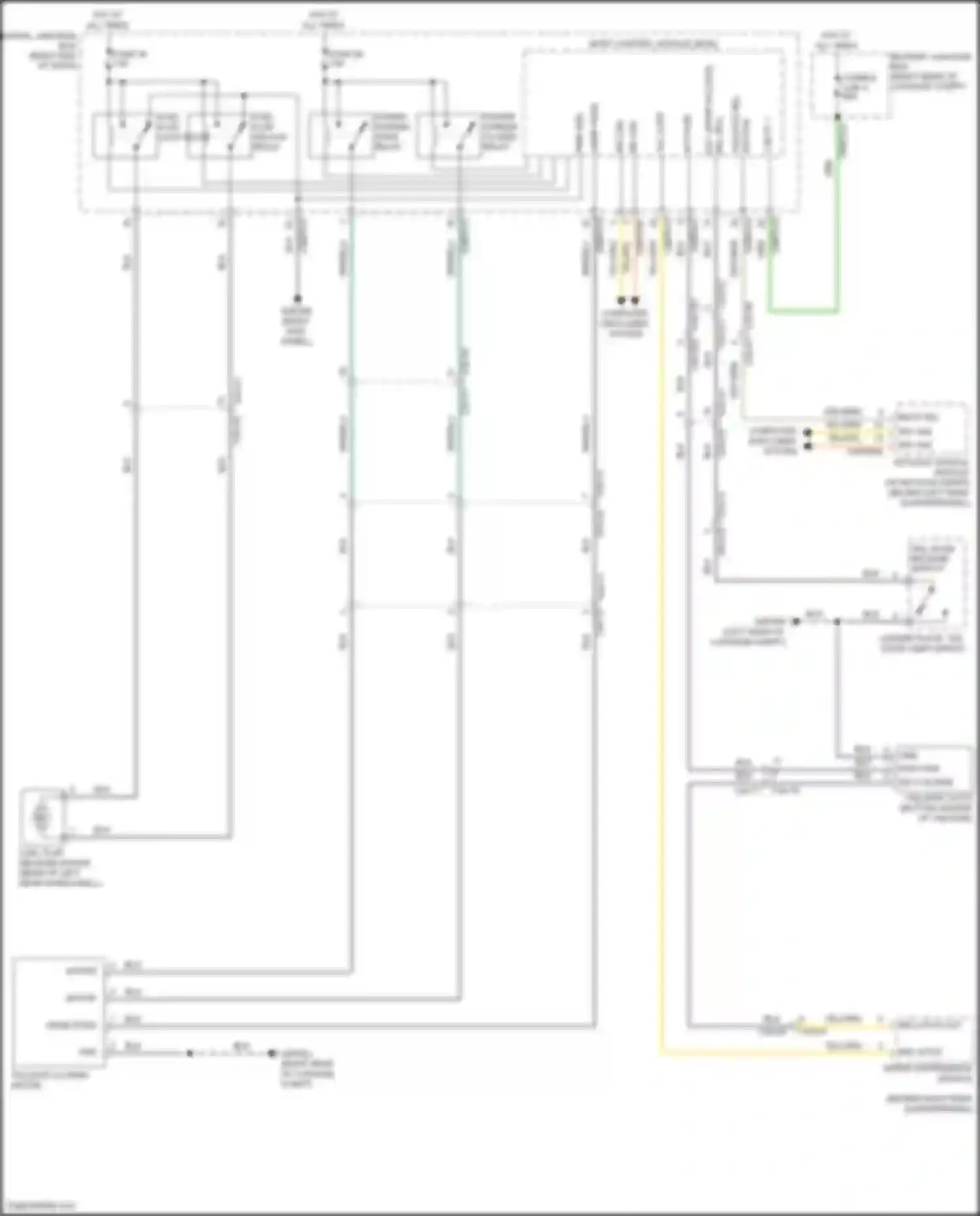 Wiring diagram power striker open relay for Land Rover Range Rover Sport II (2013-2017) (2 of 2)