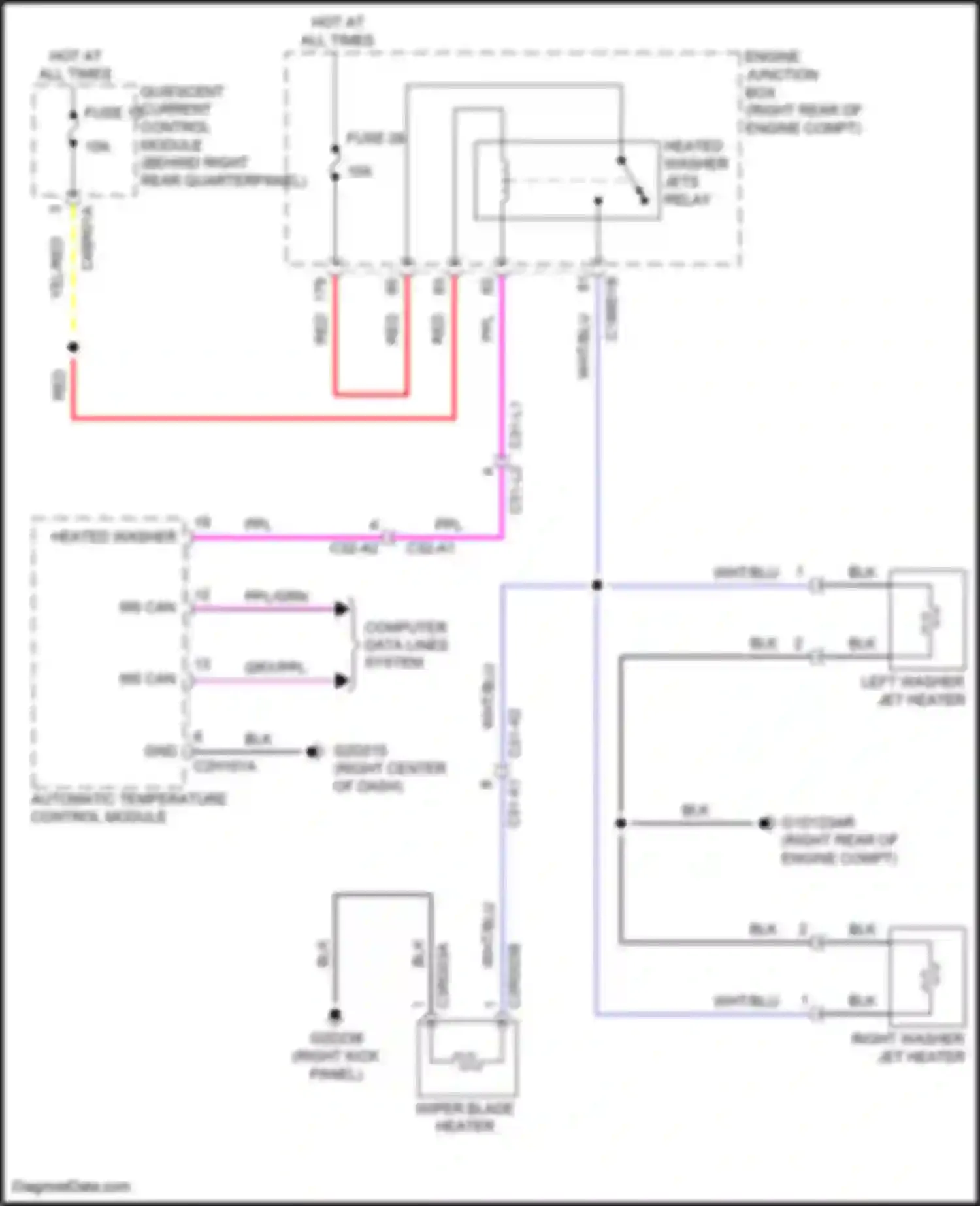 Wiring diagram quiescent current control module for Land Rover Range Rover Sport II (2013-2017) (14 of 20)