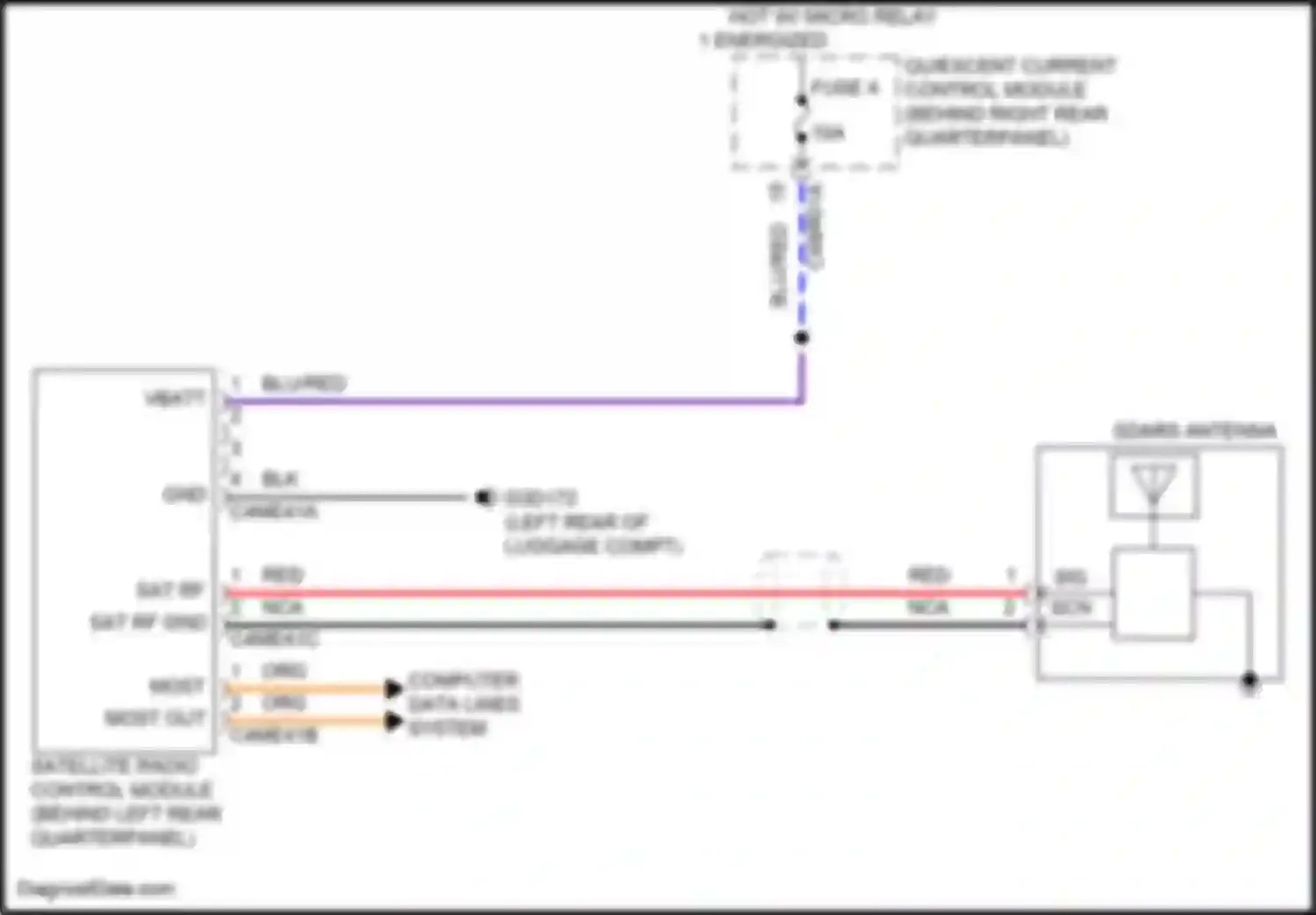 Wiring diagram satellite radio control module for Land Rover Range Rover Sport II (2013-2017) (10 of 13)
