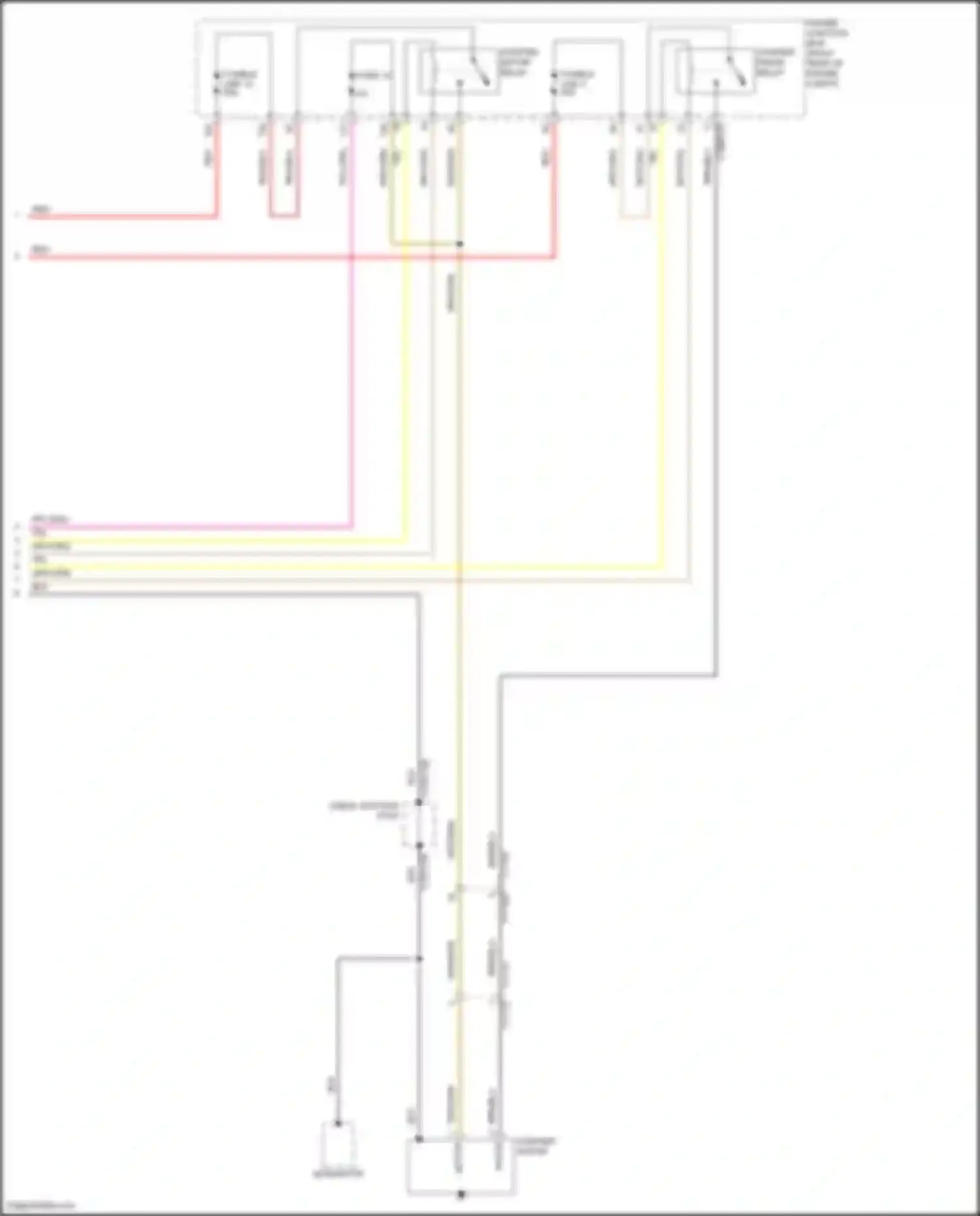 Wiring diagram starter pinion relay for Land Rover Range Rover Sport II (2013-2017) (2 of 2)