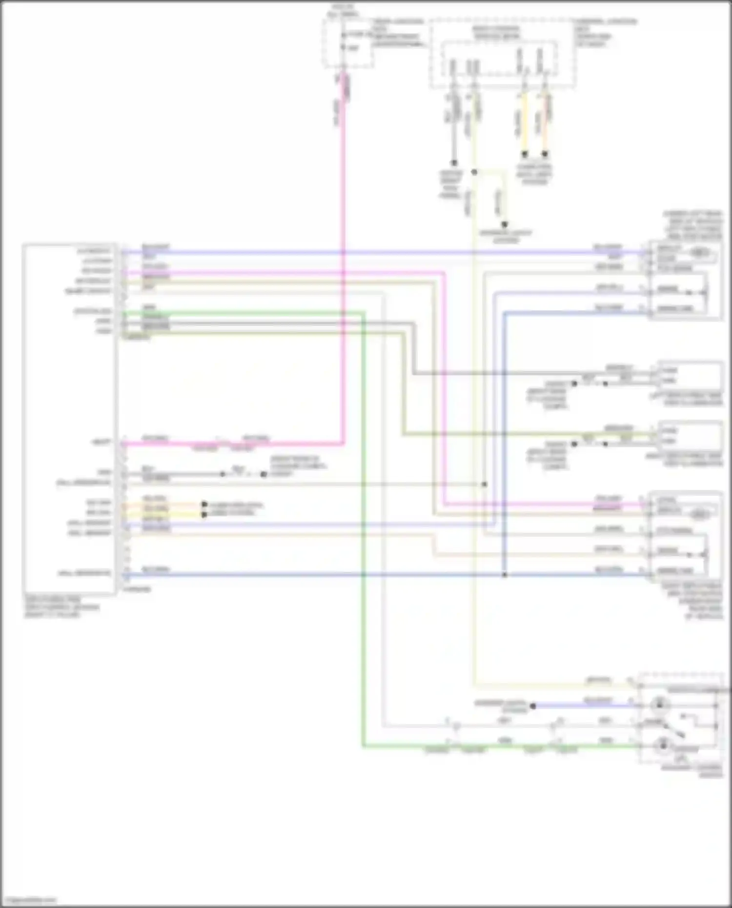 Wiring diagram switch illumination for Land Rover Range Rover Sport II (2013-2017) (3 of 3)