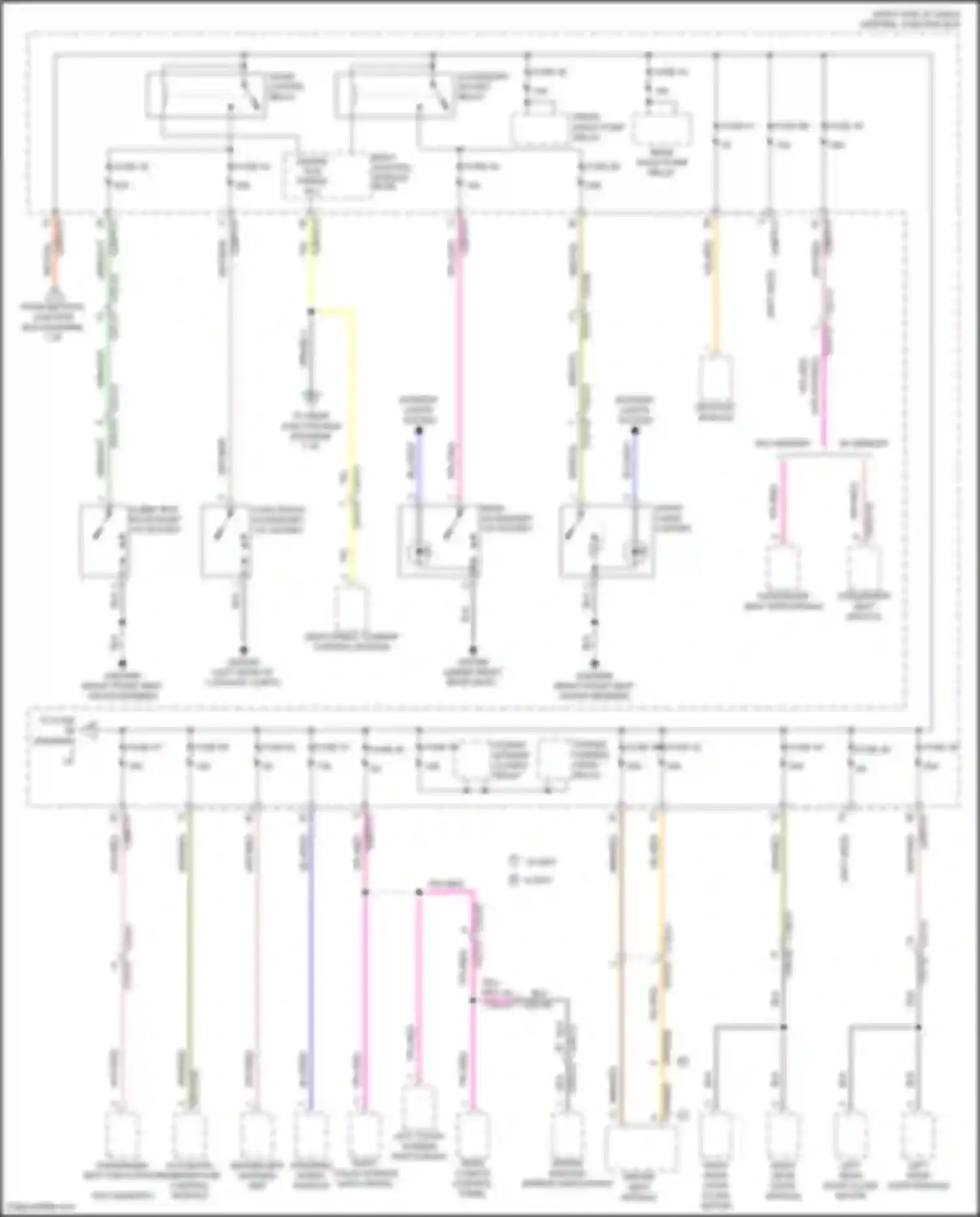 Wiring diagram w/ memory for Land Rover Range Rover Sport II (2013-2017) (3 of 4)