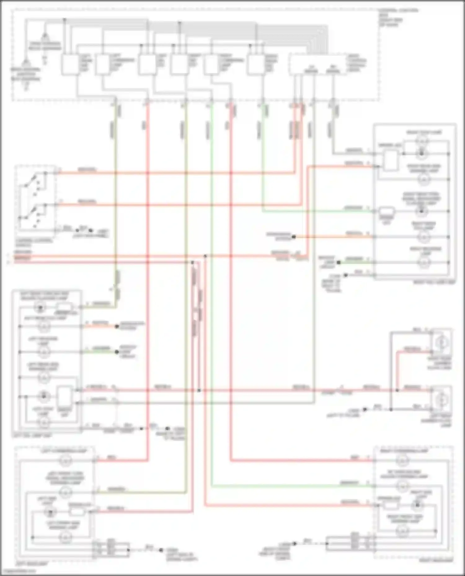 Range Rover Sport Land Rover L320 (2009-2013): Exterior lamps circuit (2 of 2)