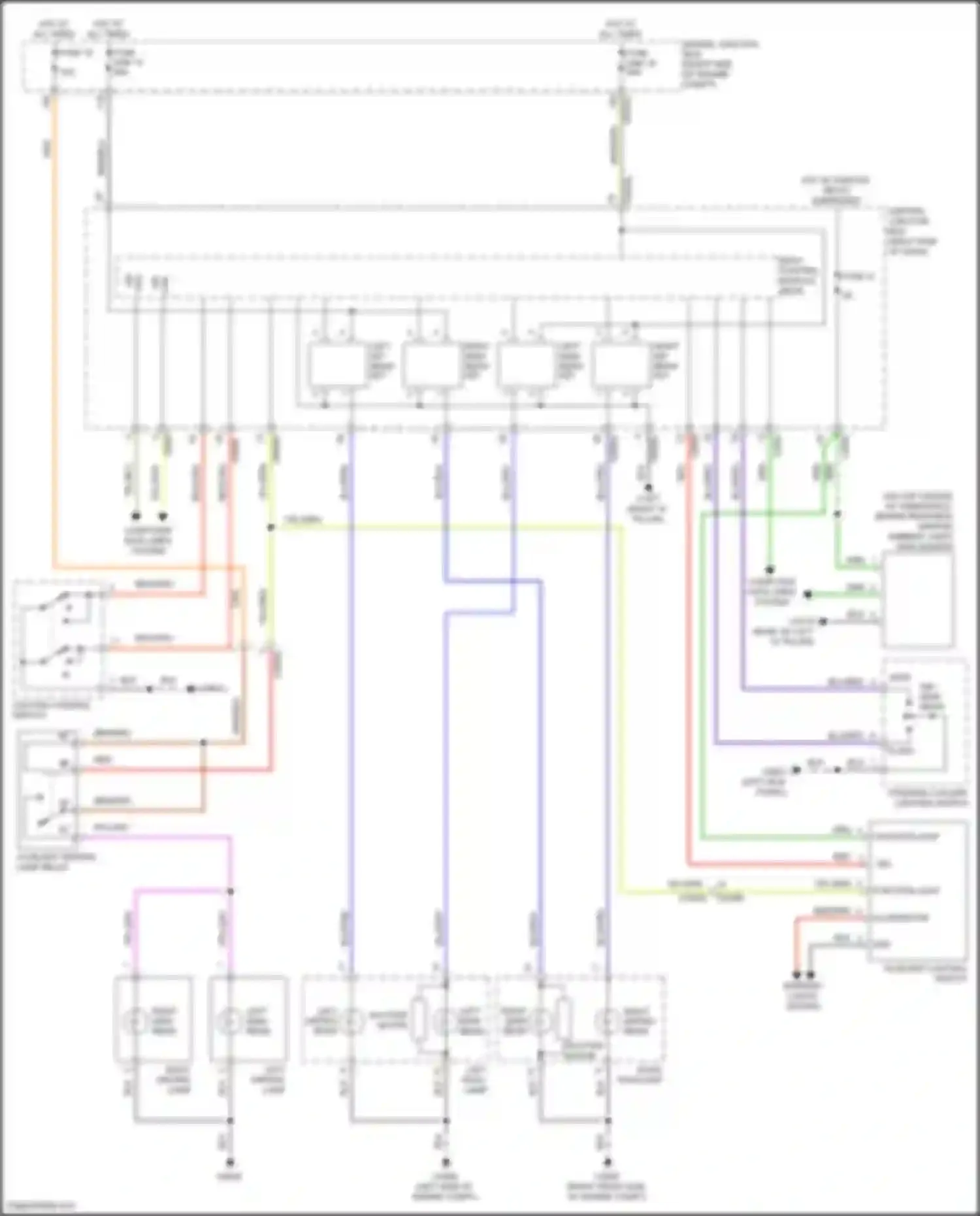 Range Rover Sport Land Rover L320 (2009-2013): Headlamps circuit