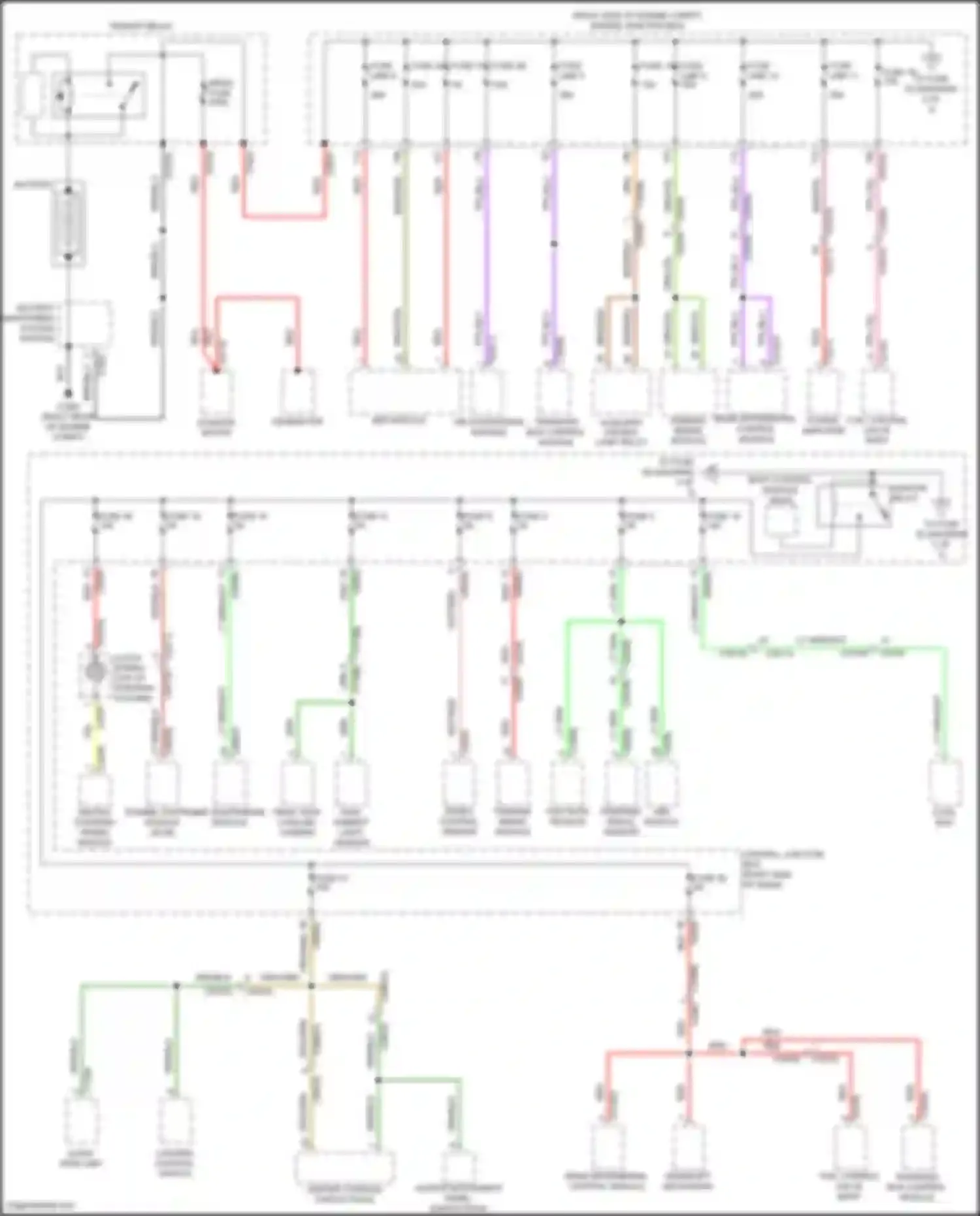 Range Rover Sport Land Rover L320 (2009-2013): Power distribution circuit (1 of 3)