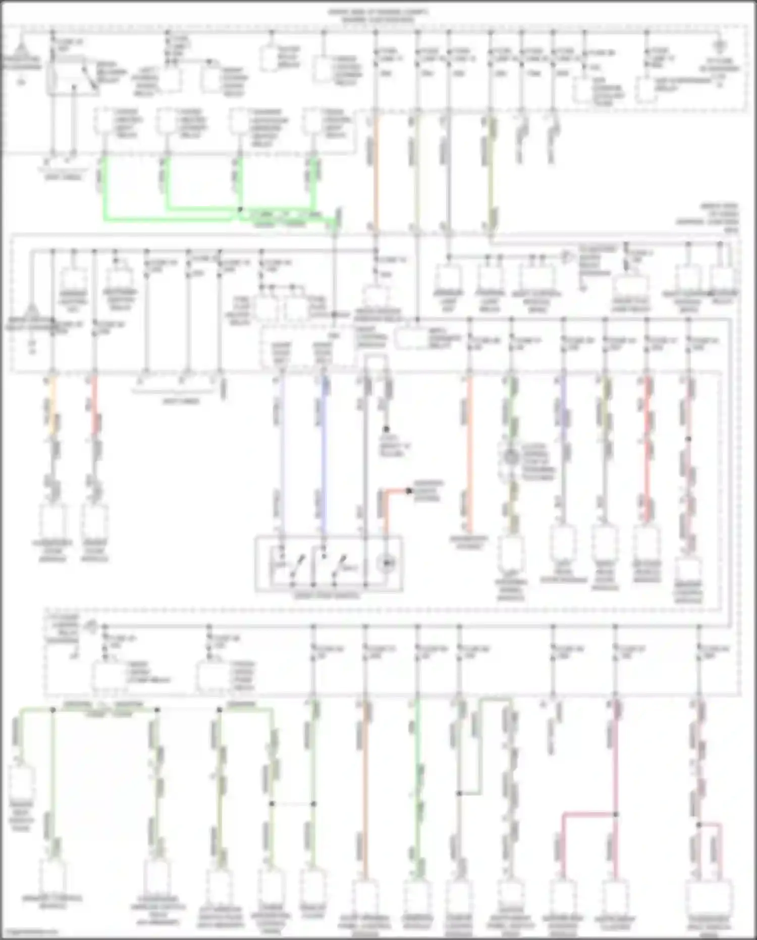 Range Rover Sport Land Rover L320 (2009-2013): Power distribution circuit (2 of 3)