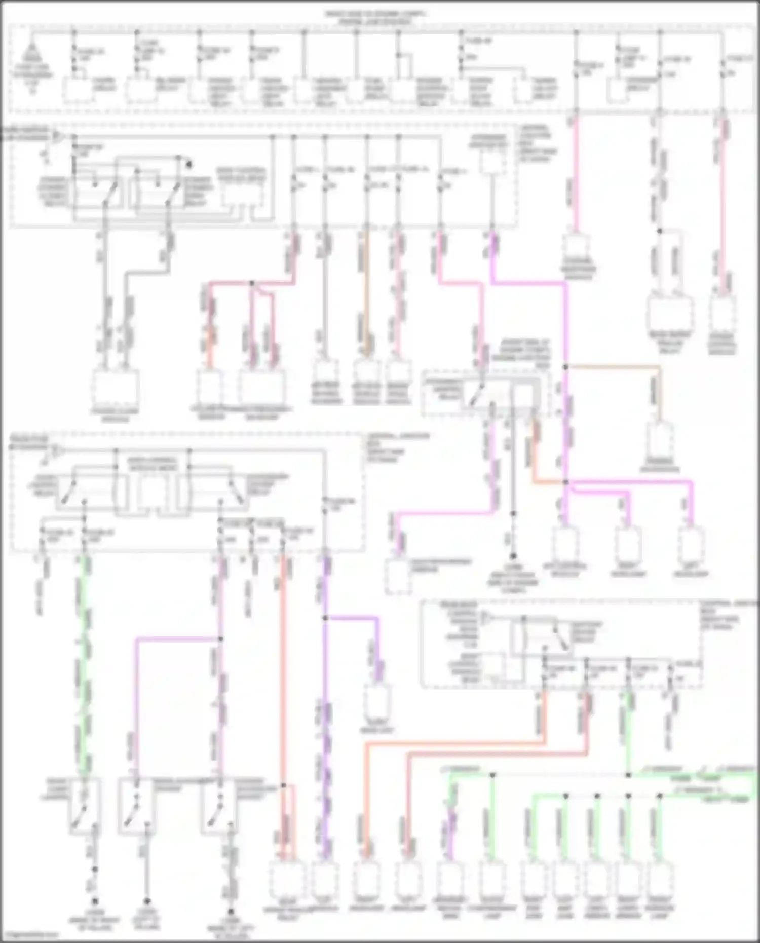 Range Rover Sport Land Rover L320 (2009-2013): Power distribution circuit (3 of 3)