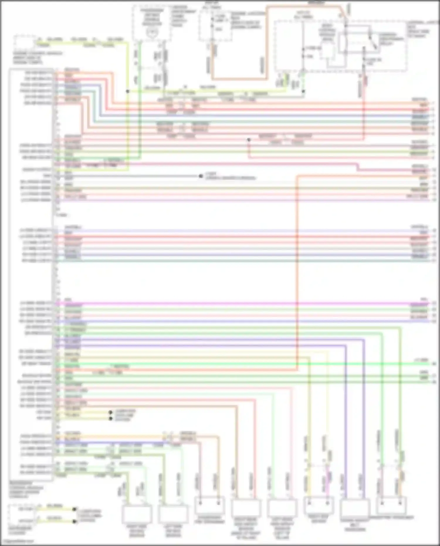 Range Rover Sport Land Rover L320 (2009-2013): Supplemental restraints circuit (1 of 2)