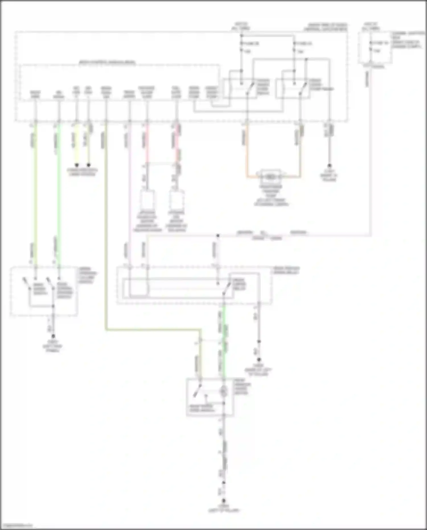Range Rover Sport Land Rover L320 (2009-2013): Rear wiper/washer circuit