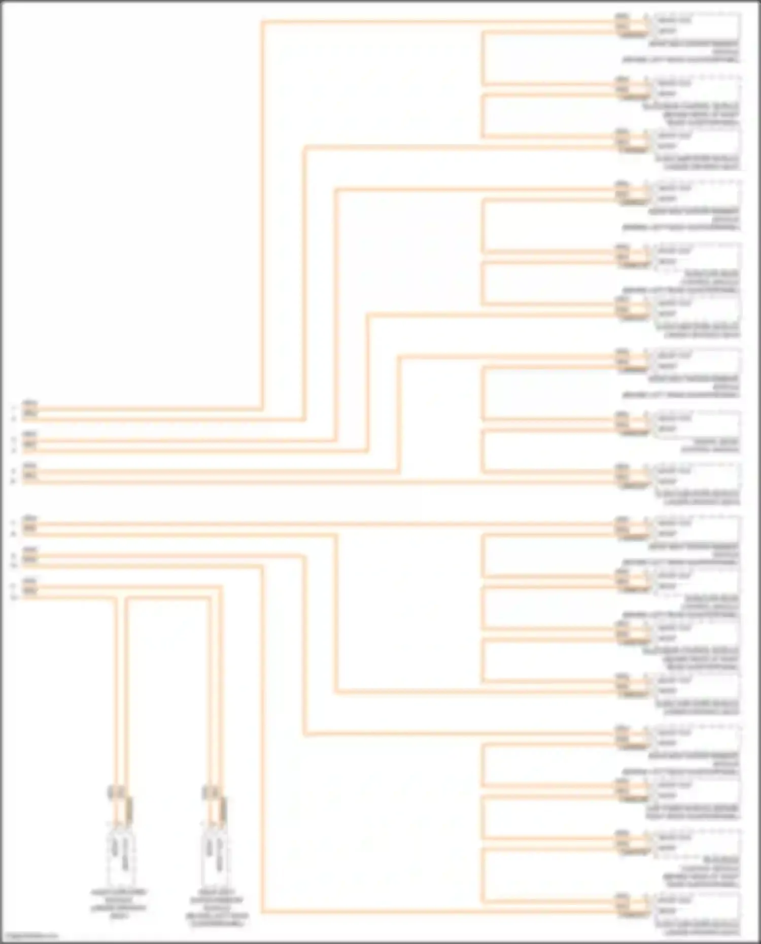 Wiring diagram audio amplifier module for Land Rover Range Rover Sport L494 (2013-2017) (2 of 11)
