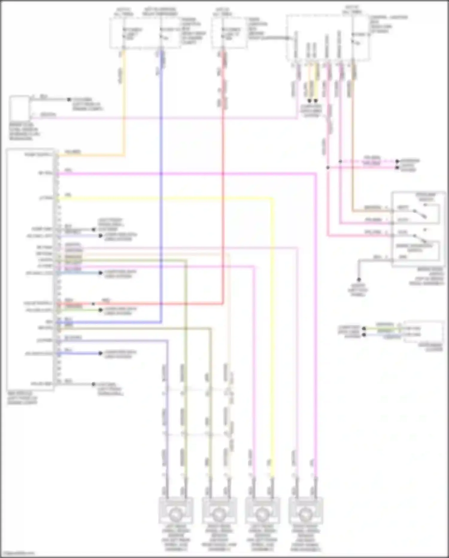 Wiring diagram brake fluid level sensor for Land Rover Range Rover Sport L494 (2013-2017) (1 of 3)