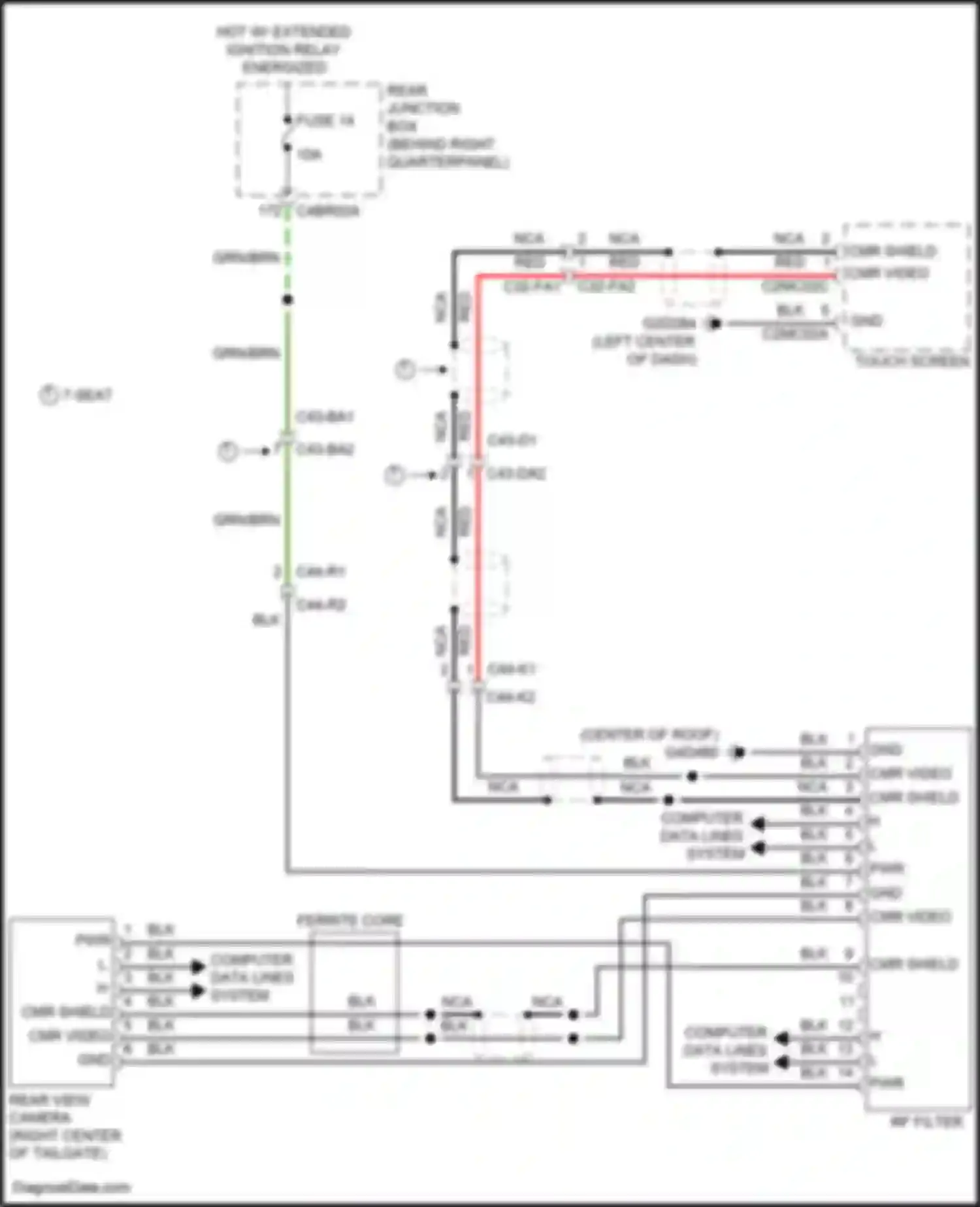 Wiring diagram computer data lines system for Land Rover Range Rover Sport L494 (2013-2017) (59 of 116)