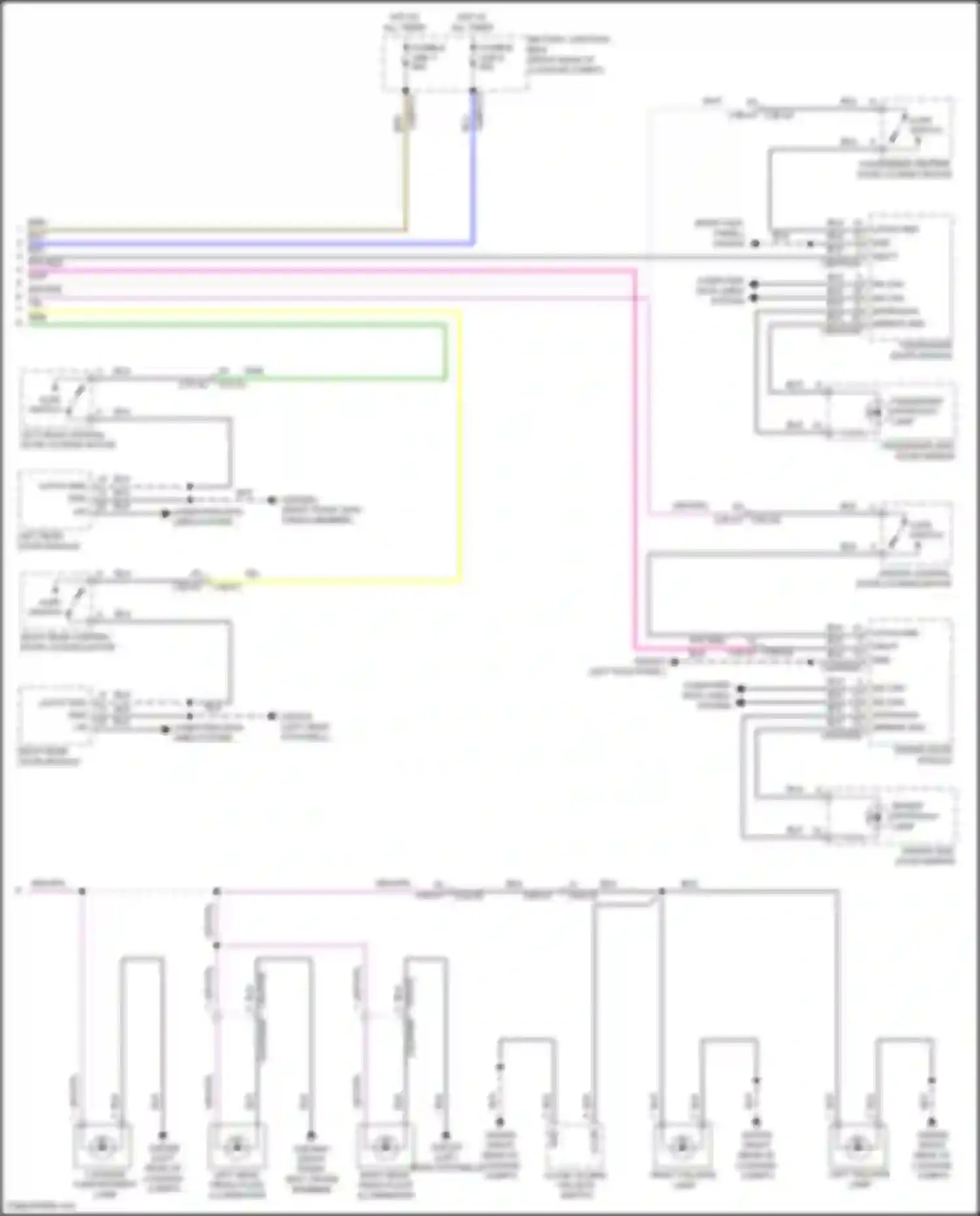 Wiring diagram driver approach lamp for Land Rover Range Rover Sport L494 (2013-2017) (1 of 1)