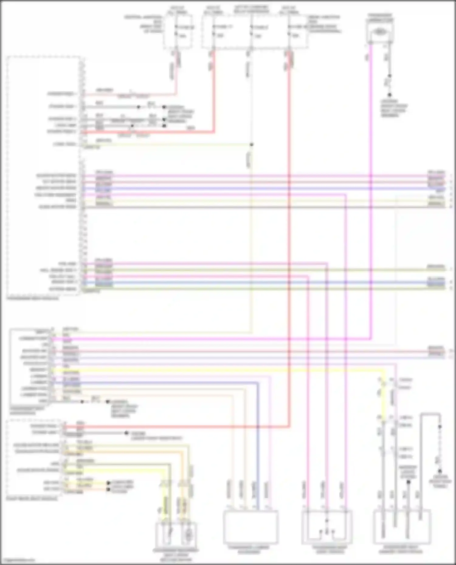 Wiring diagram extend sens for Land Rover Range Rover Sport L494 (2013-2017) (2 of 2)