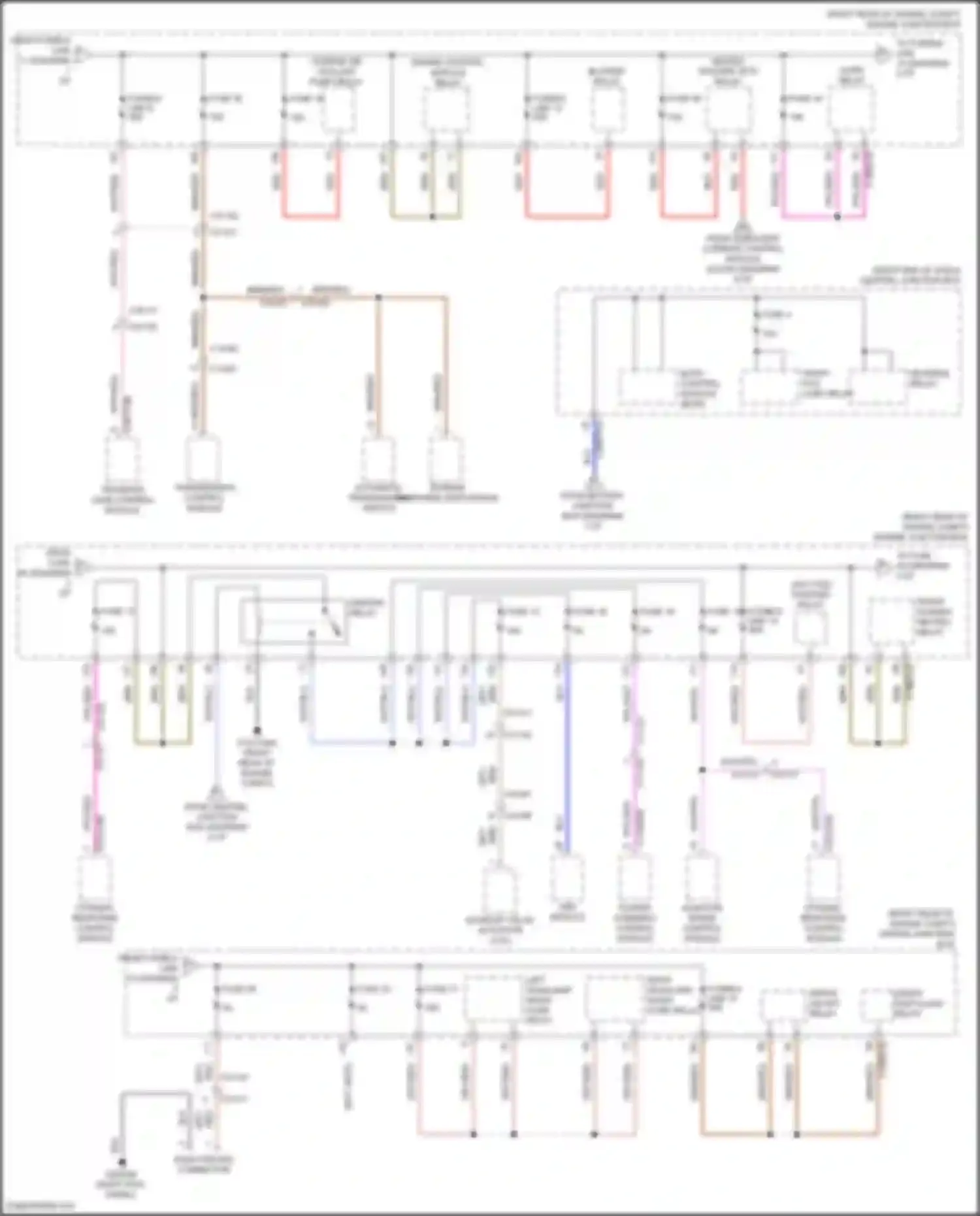 Wiring diagram front fog lamp relay for Land Rover Range Rover Sport L494 (2013-2017) (2 of 2)