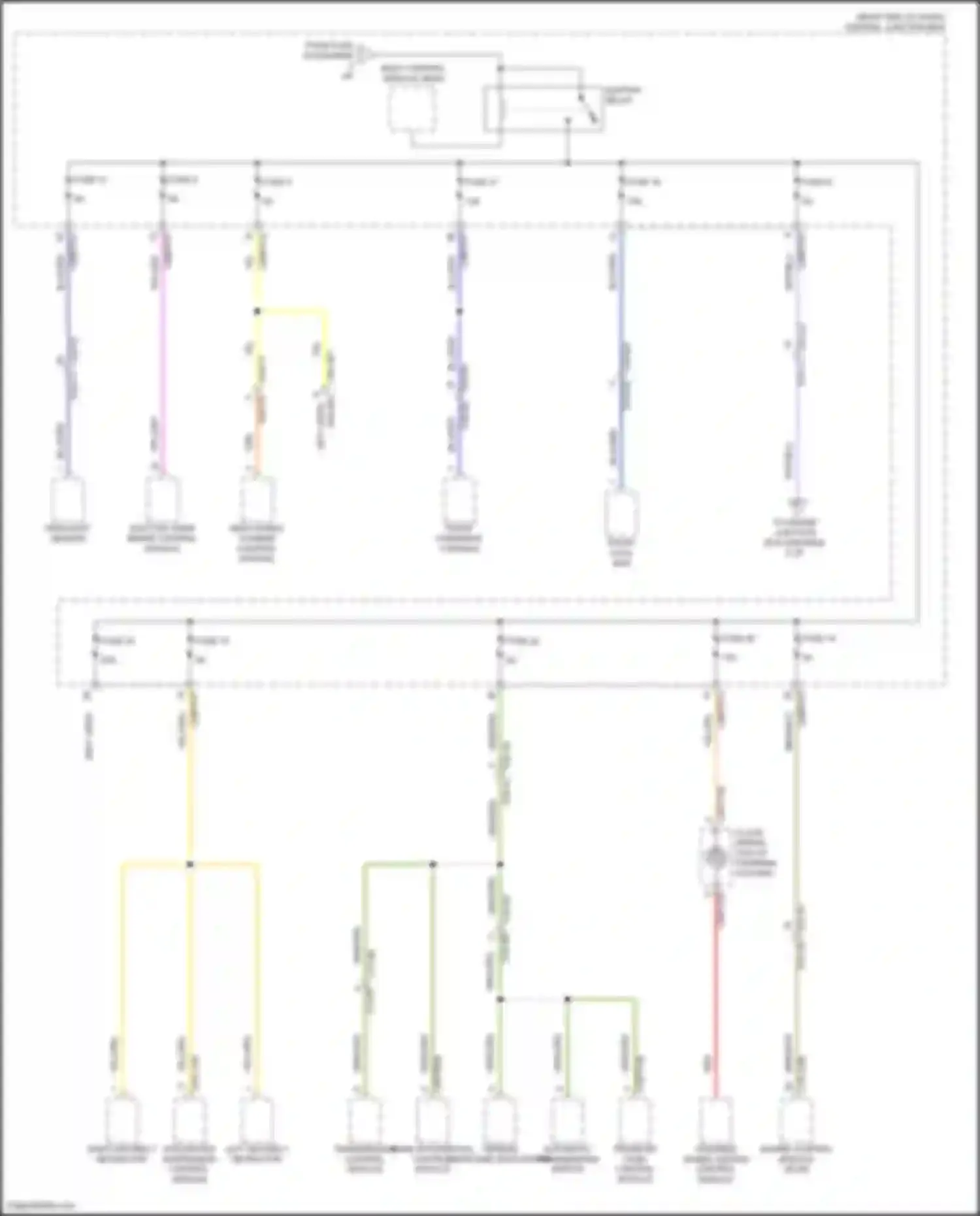 Wiring diagram front overhead console for Land Rover Range Rover Sport L494 (2013-2017) (7 of 17)