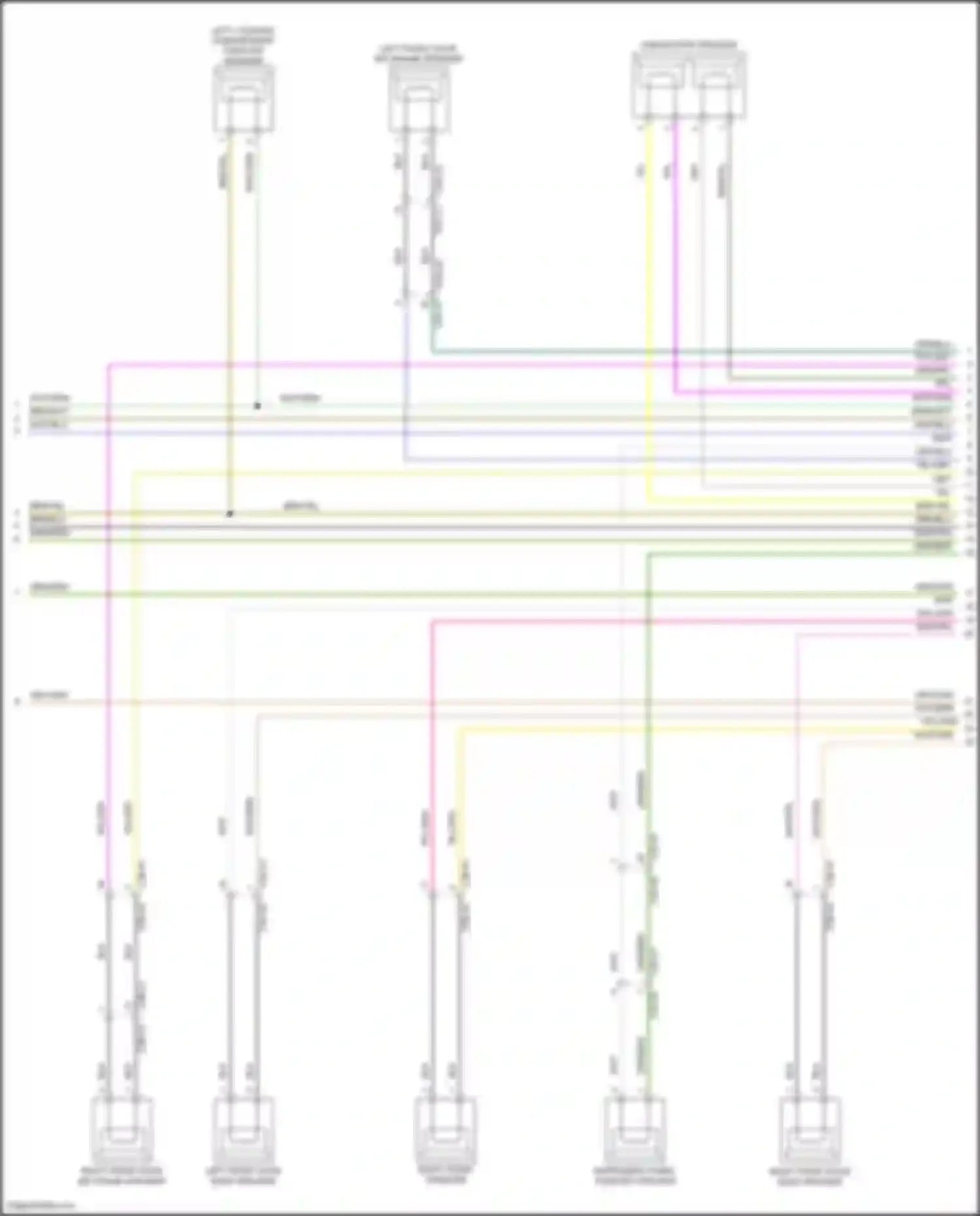 Wiring diagram left front door mid range speaker for Land Rover Range Rover Sport L494 (2013-2017) (2 of 4)
