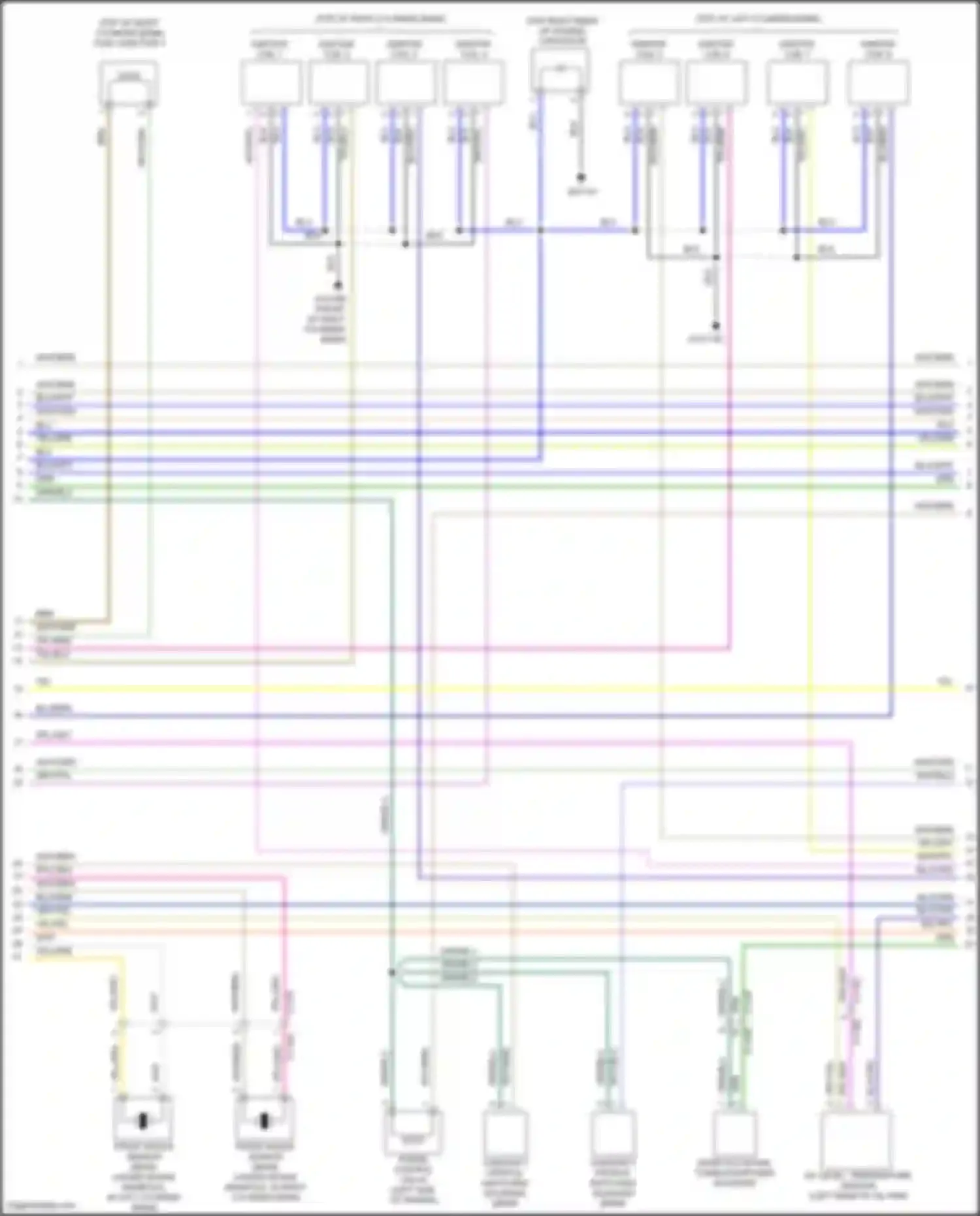 Wiring diagram oil level, temperature sensor for Land Rover Range Rover Sport L494 (2013-2017) (2 of 2)