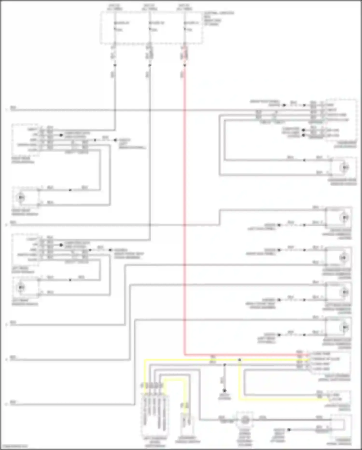 Wiring diagram paddle down illum for Land Rover Range Rover Sport L494 (2013-2017) (1 of 1)