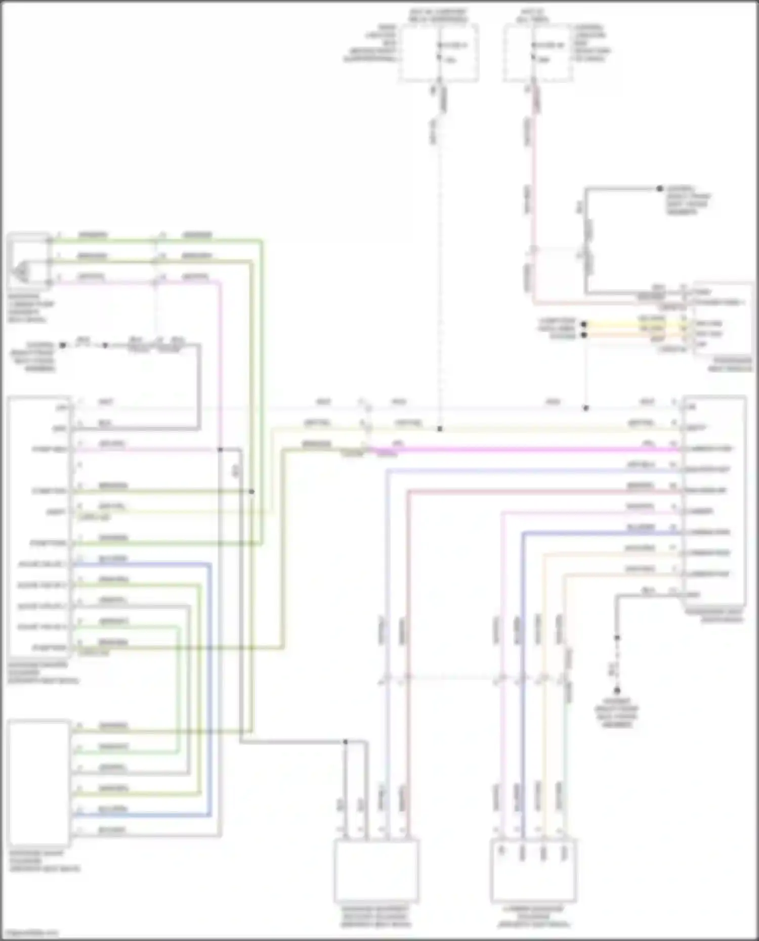Wiring diagram power feed 1 for Land Rover Range Rover Sport L494 (2013-2017) (3 of 7)