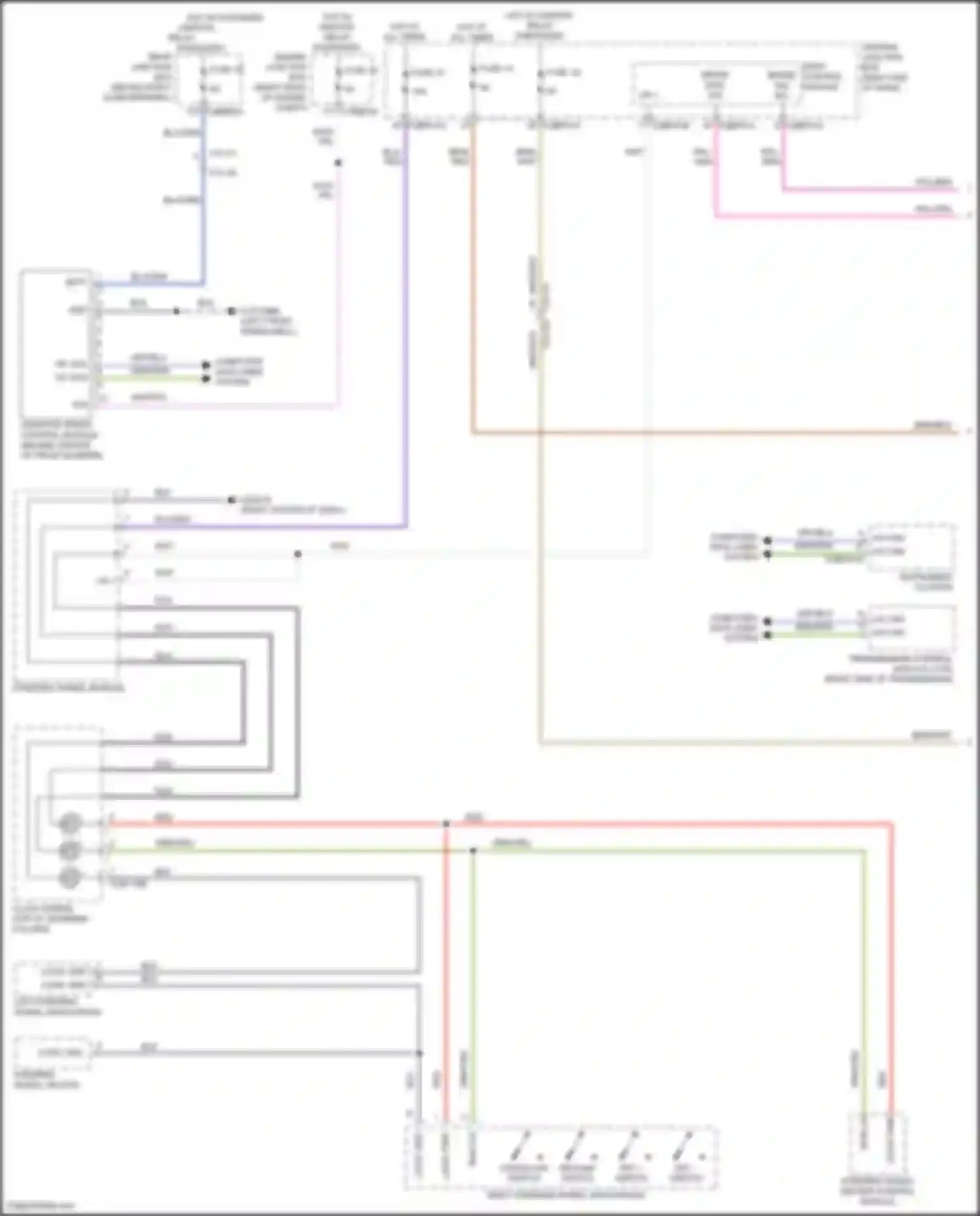 Wiring diagram steering wheel module for Land Rover Range Rover Sport L494 (2013-2017) (2 of 13)