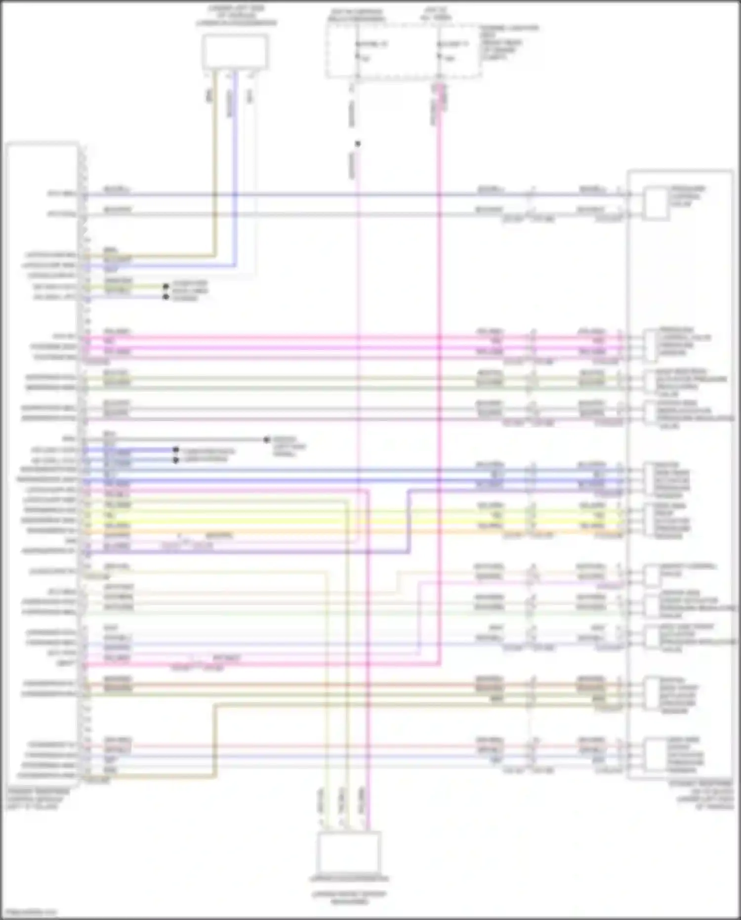 Wiring diagram upper accelerometer for Land Rover Range Rover Sport L494 (2013-2017) (1 of 1)