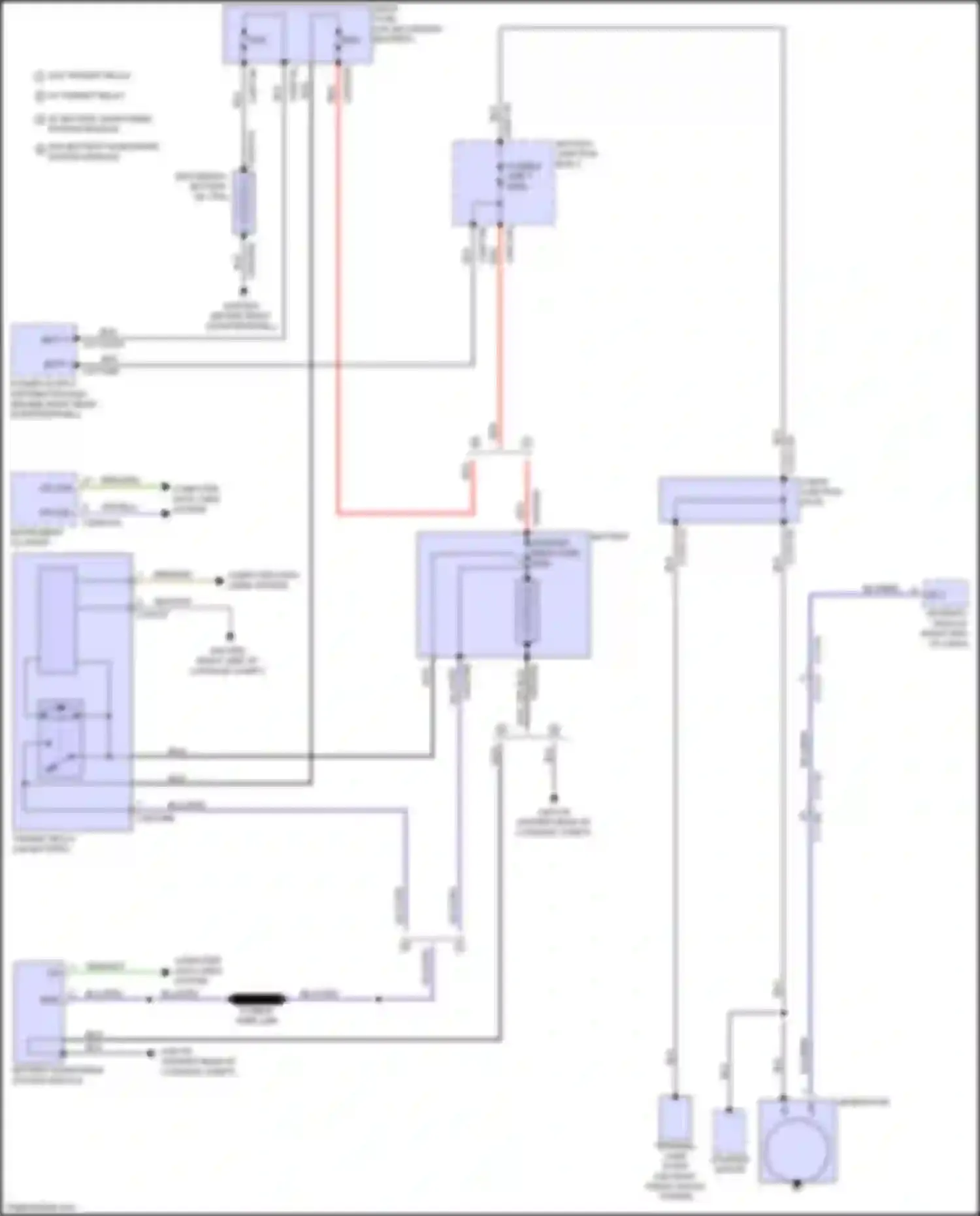 Wiring diagram w/ battery monitoring system module for Land Rover Range Rover Sport L494 (2013-2017) (1 of 1)