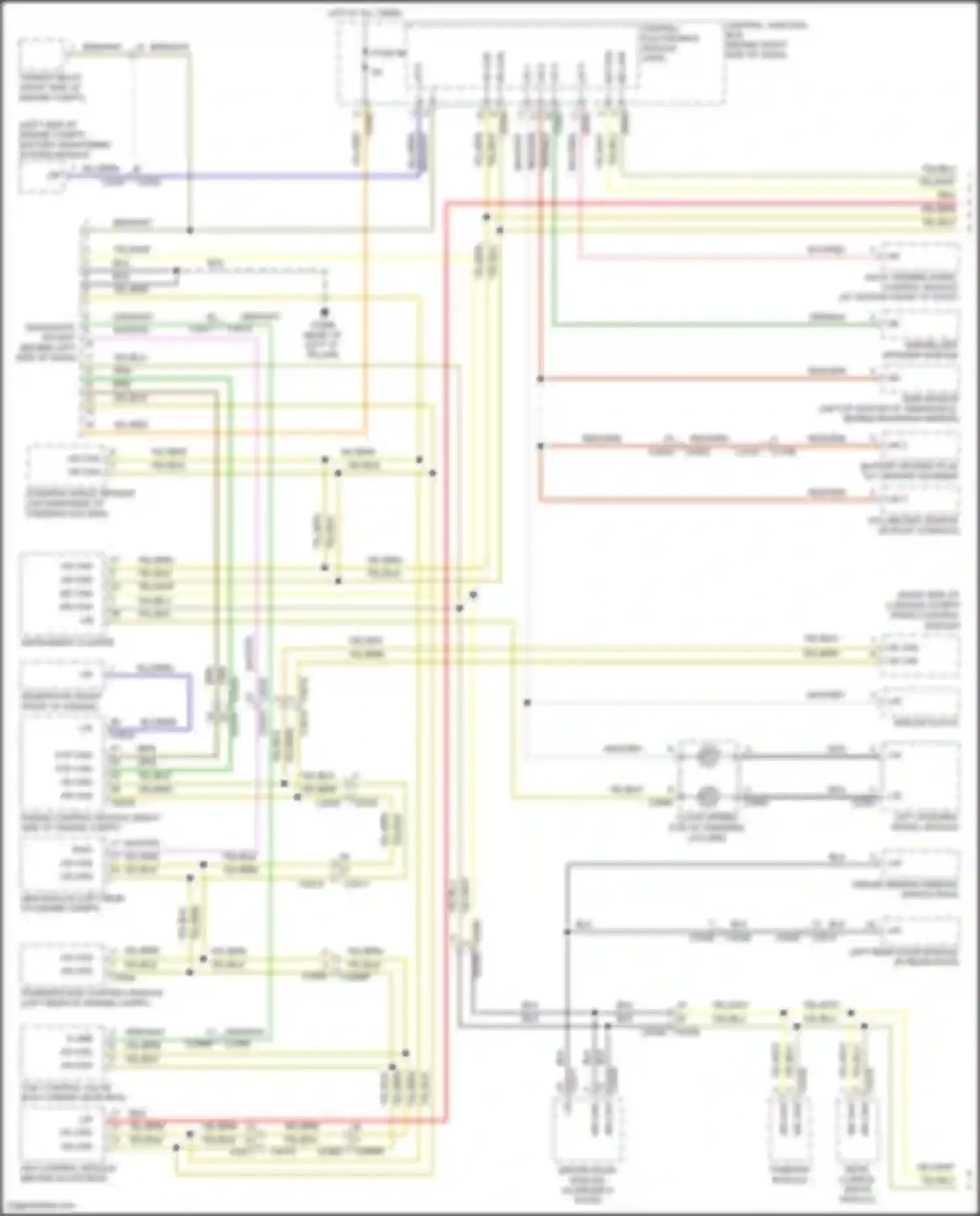 Range Rover Land Rover III facelift 2 (2009-2012): Diagnostic socket circuit (1 of 2)