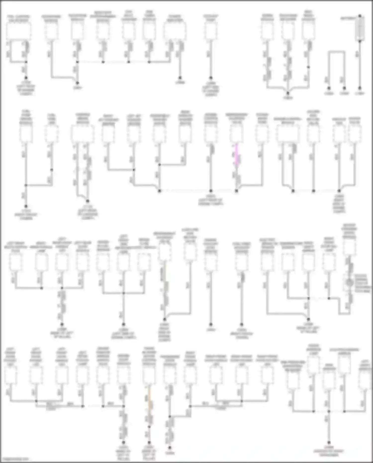 Range Rover Land Rover III facelift 2 (2009-2012): Ground distribution circuit (1 of 4)