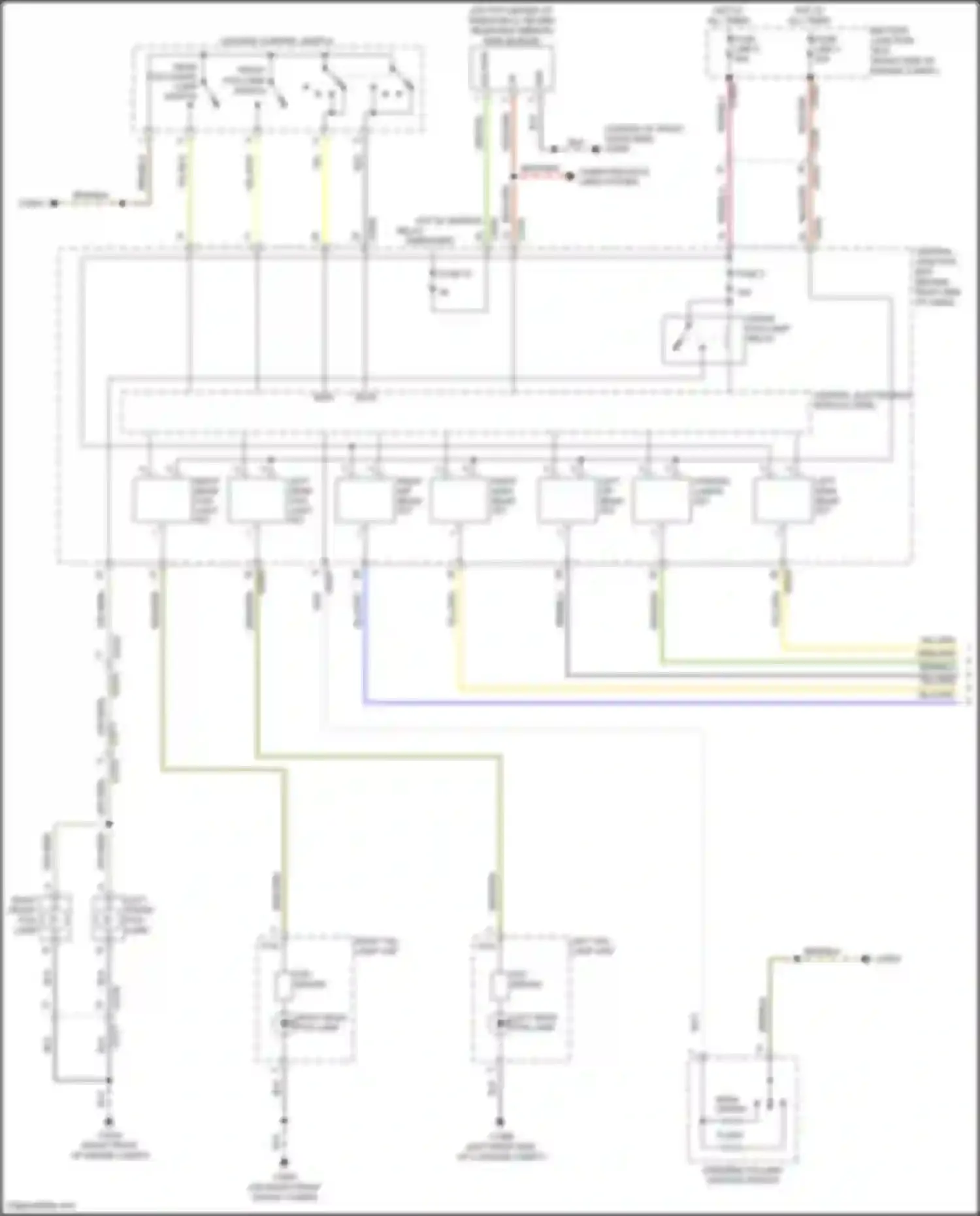 Range Rover Land Rover III facelift 2 (2009-2012): Headlights circuit (1 of 2)