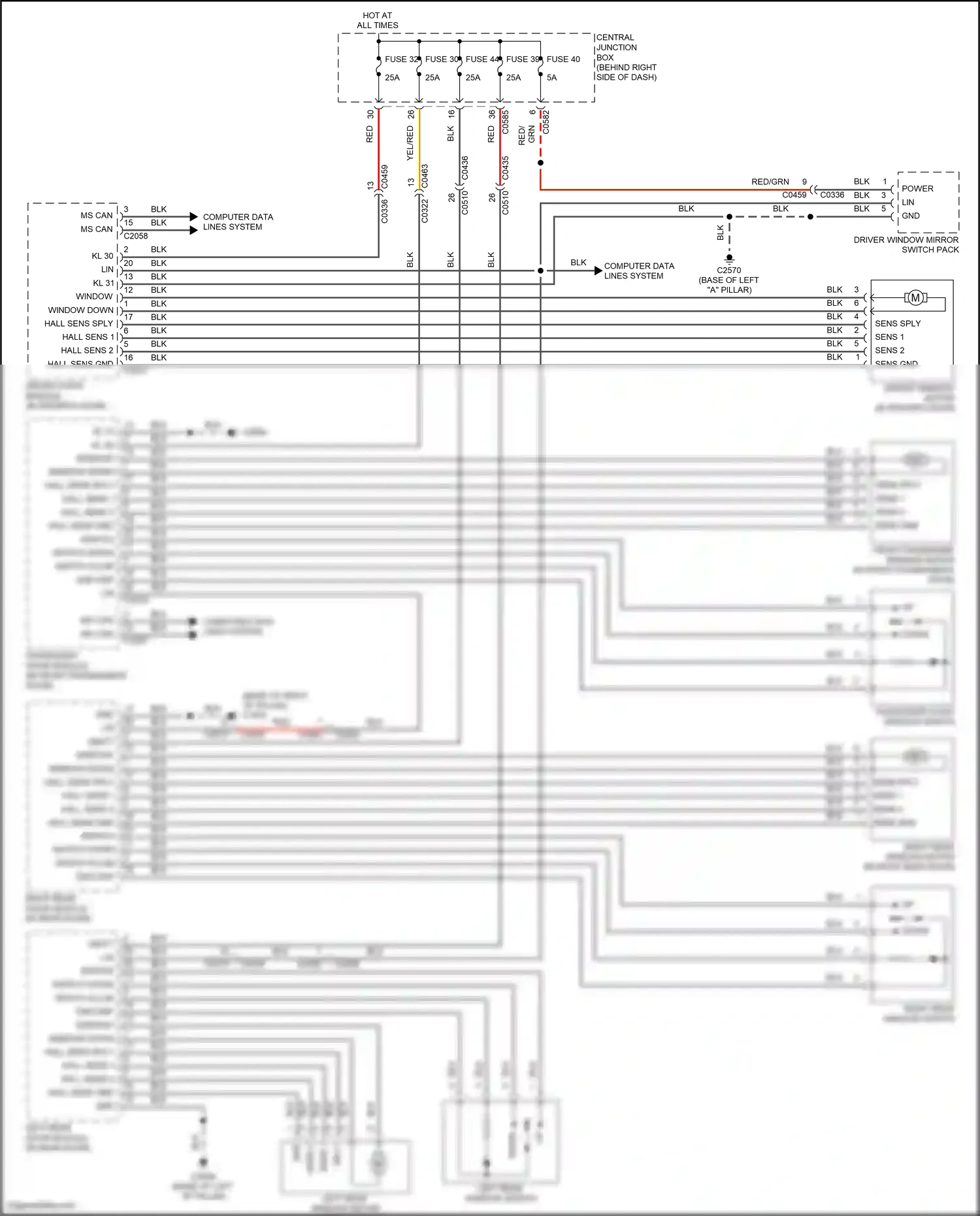 Land Rover Range Rover III facelift 2 (2009-2012) computer data lines system wiring diagram  (17 of 81)
