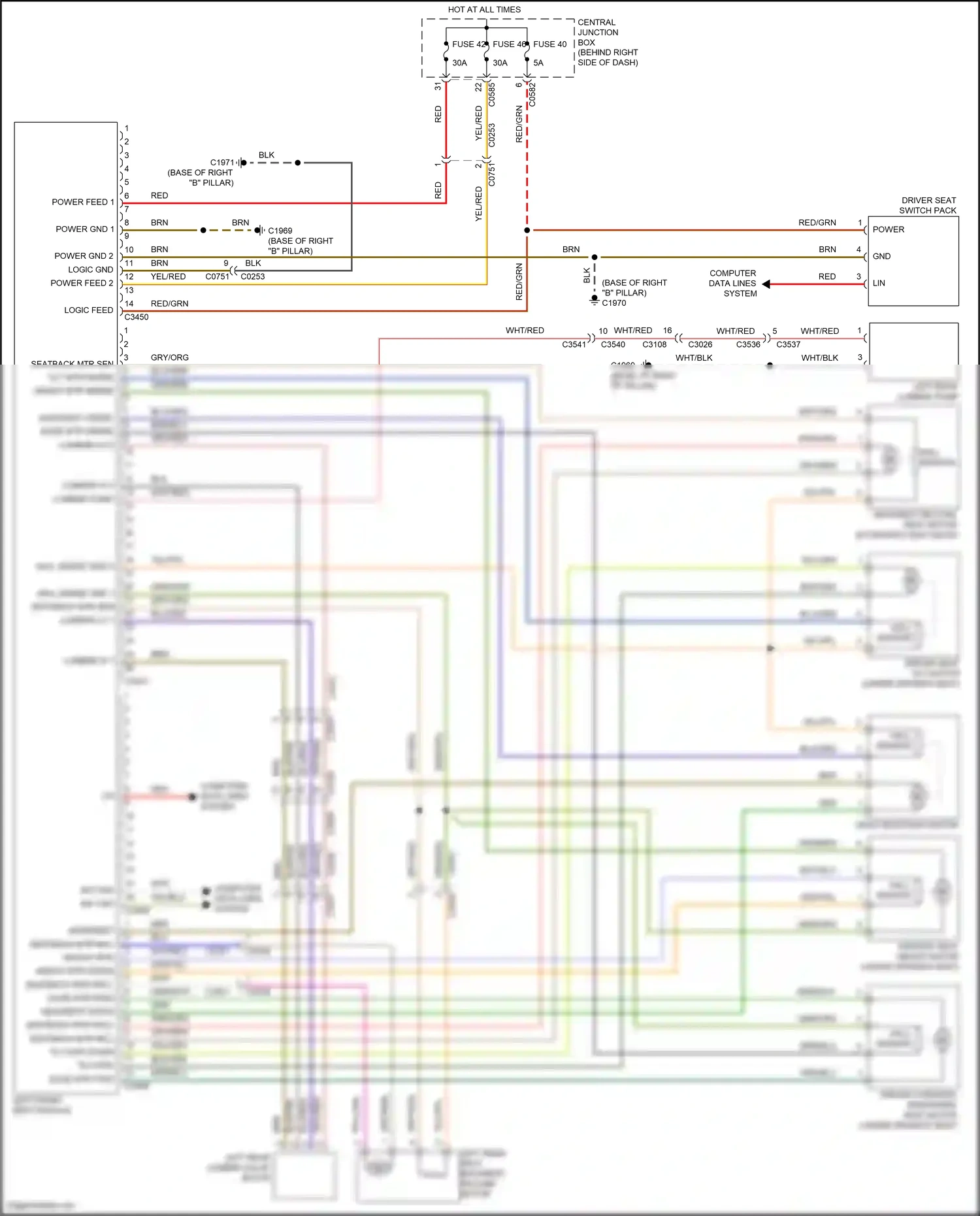 Land Rover Range Rover III facelift 2 (2009-2012) computer data lines system wiring diagram  (58 of 81)