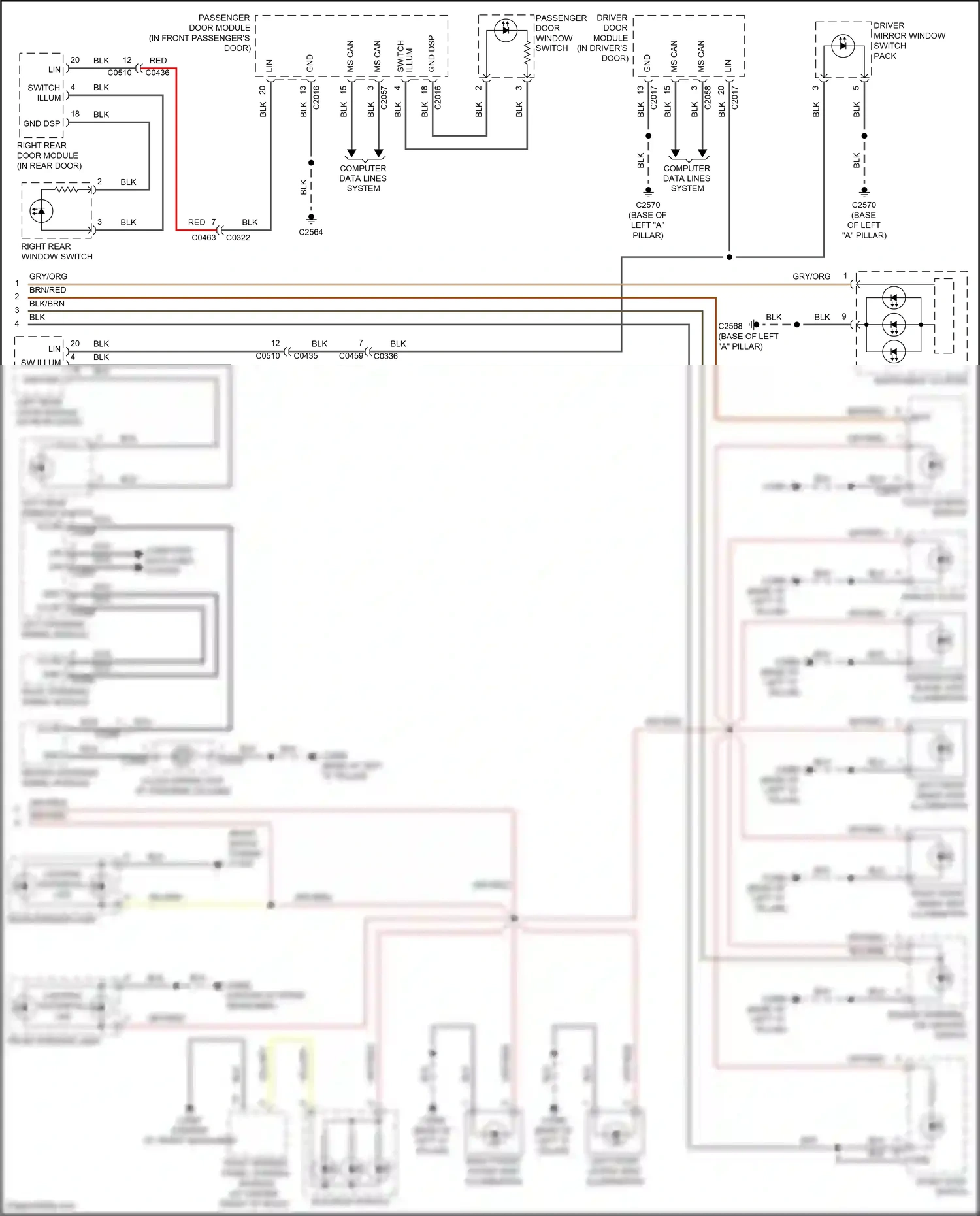 Land Rover Range Rover III facelift 2 (2009-2012) computer data lines system wiring diagram  (15 of 81)