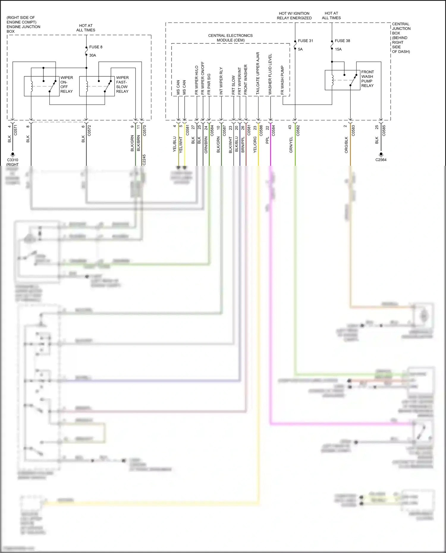 Land Rover Range Rover III facelift 2 (2009-2012) computer data lines system wiring diagram  (44 of 81)
