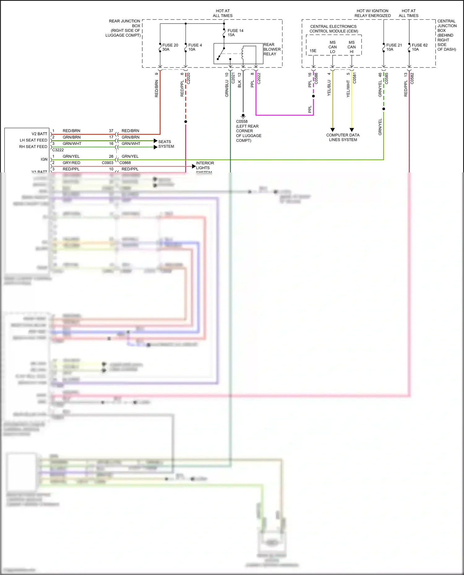 Land Rover Range Rover III facelift 2 (2009-2012) computer data lines system wiring diagram  (70 of 81)